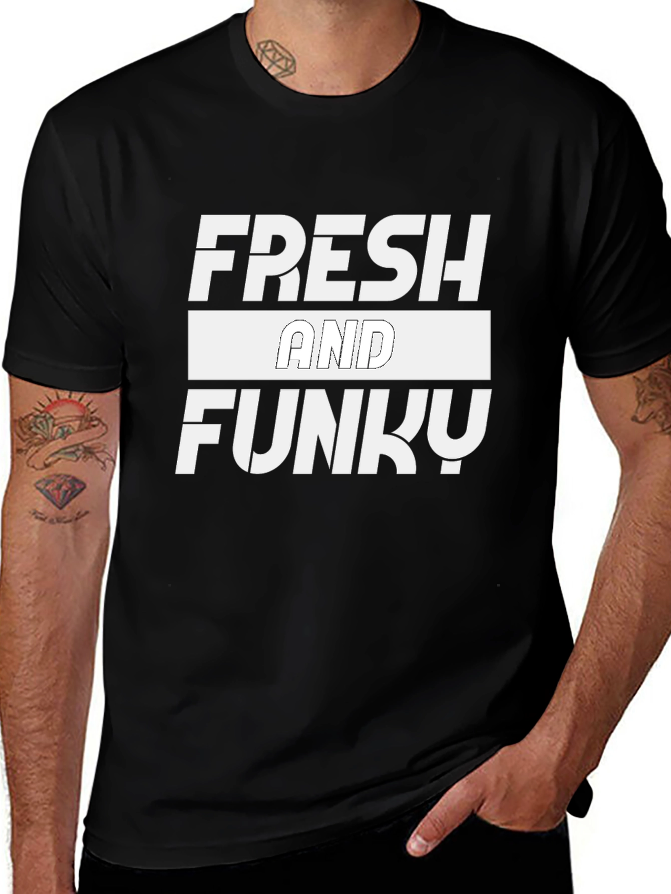 Variant 30 of Fresh and Funky Black T-Shirt for Men