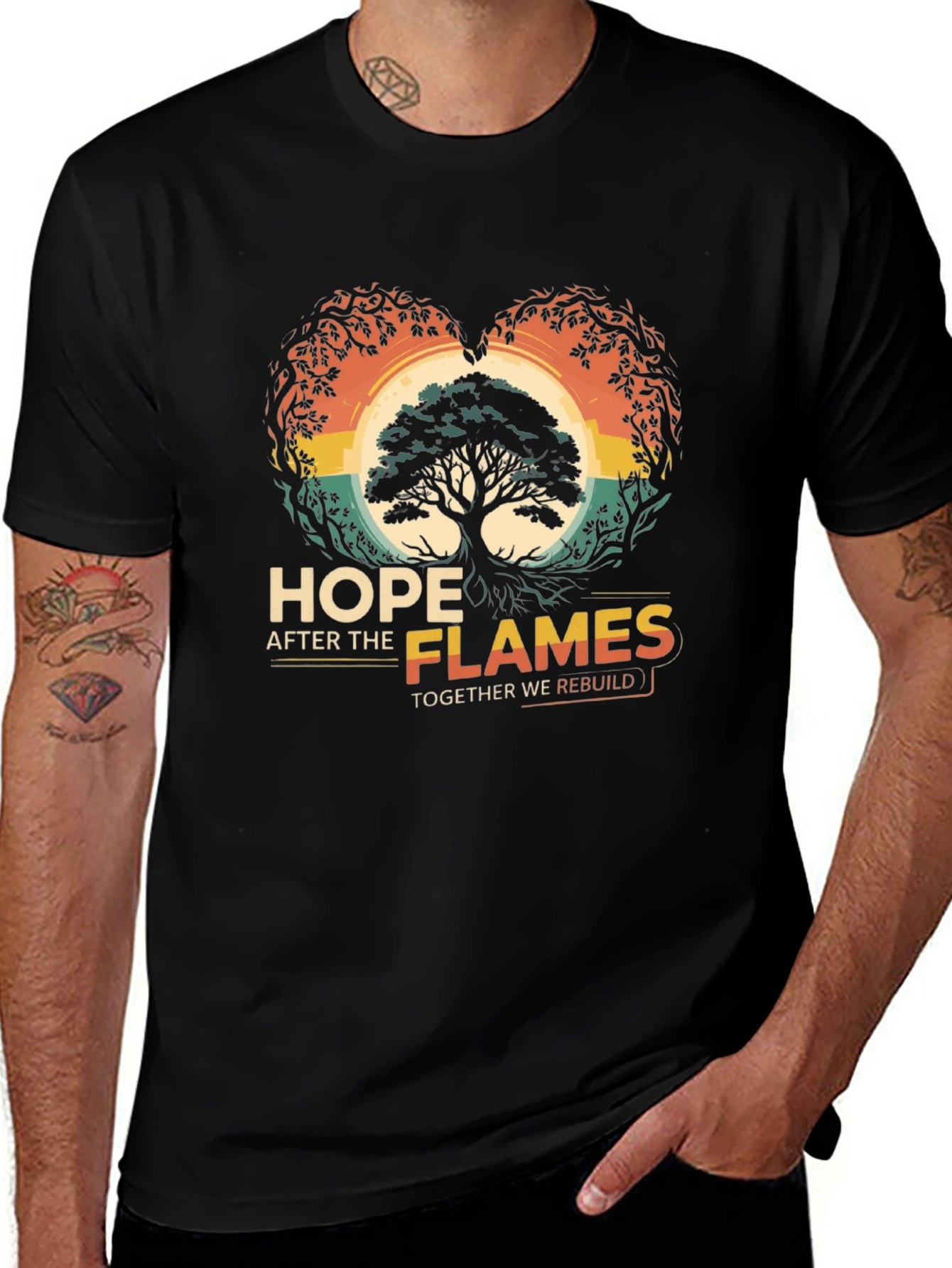 Variant 22 of Hope After the Flames Graphic Tee