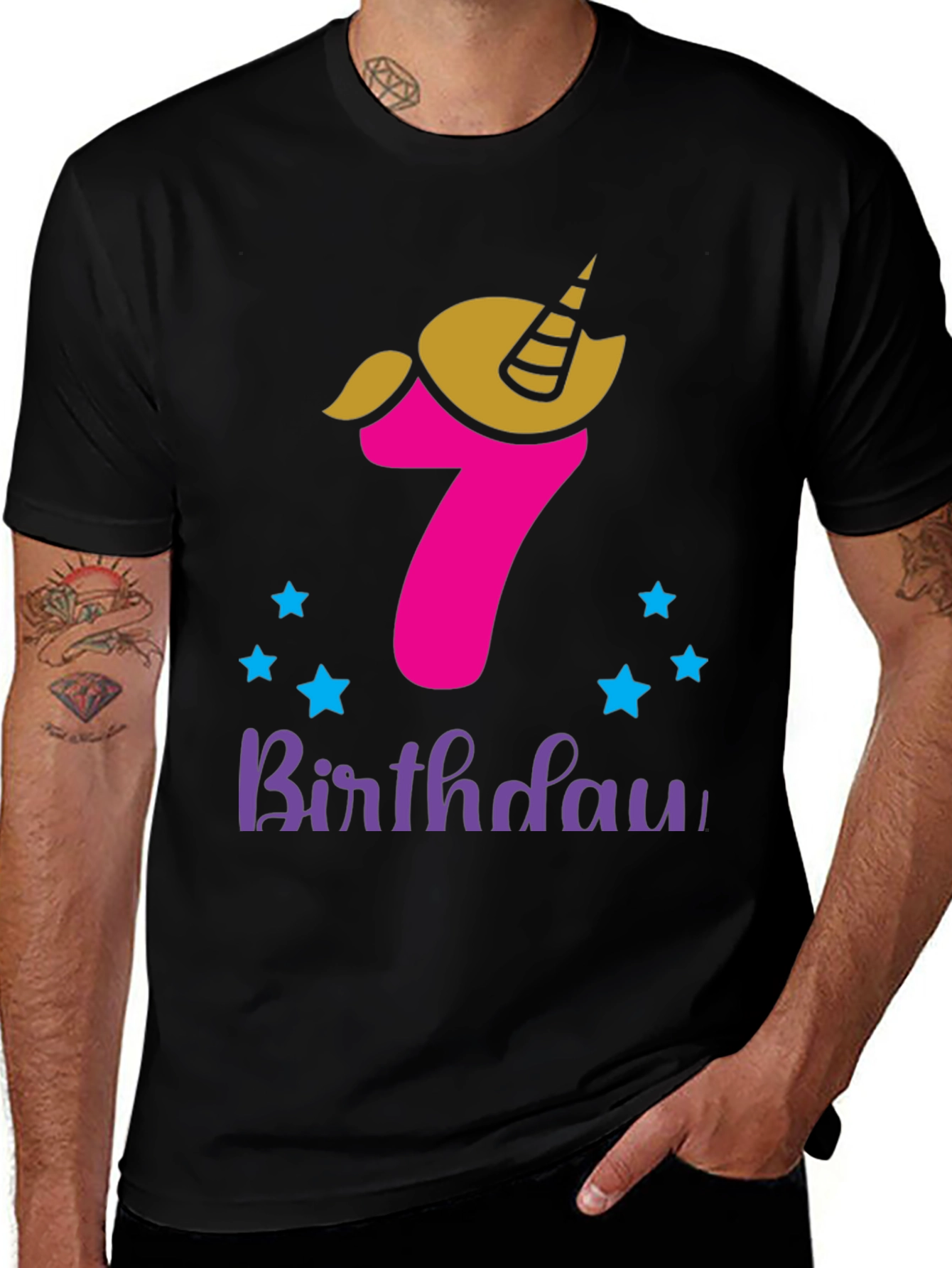 7th Birthday Unicorn Tee