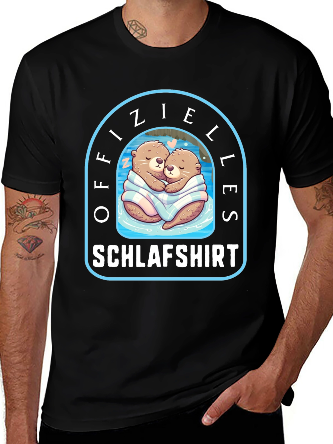 Variant 23 of Otter Schlafshirt Graphic T-Shirt
