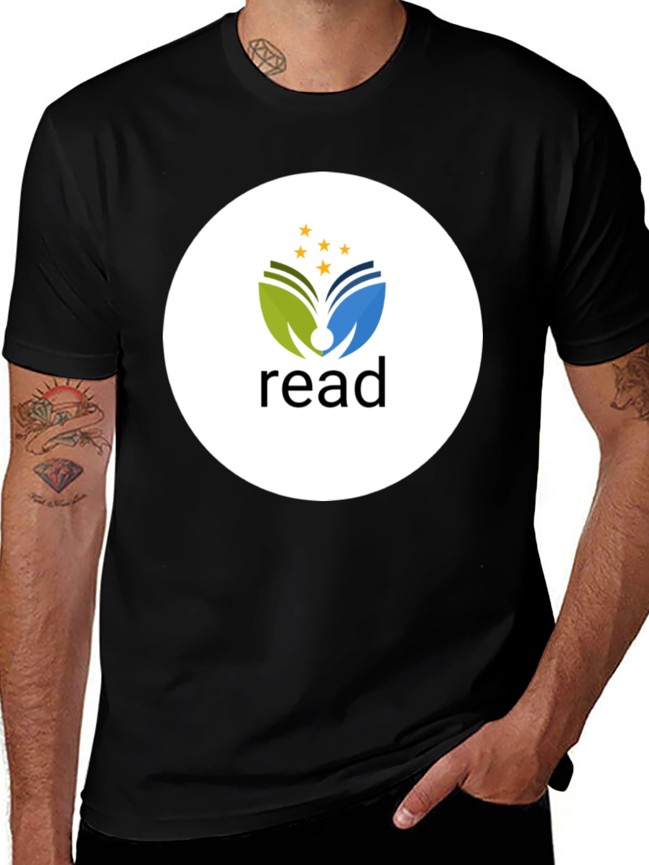 Variant 18 of Read T-Shirt, Book Logo Tee, Literary Fashion