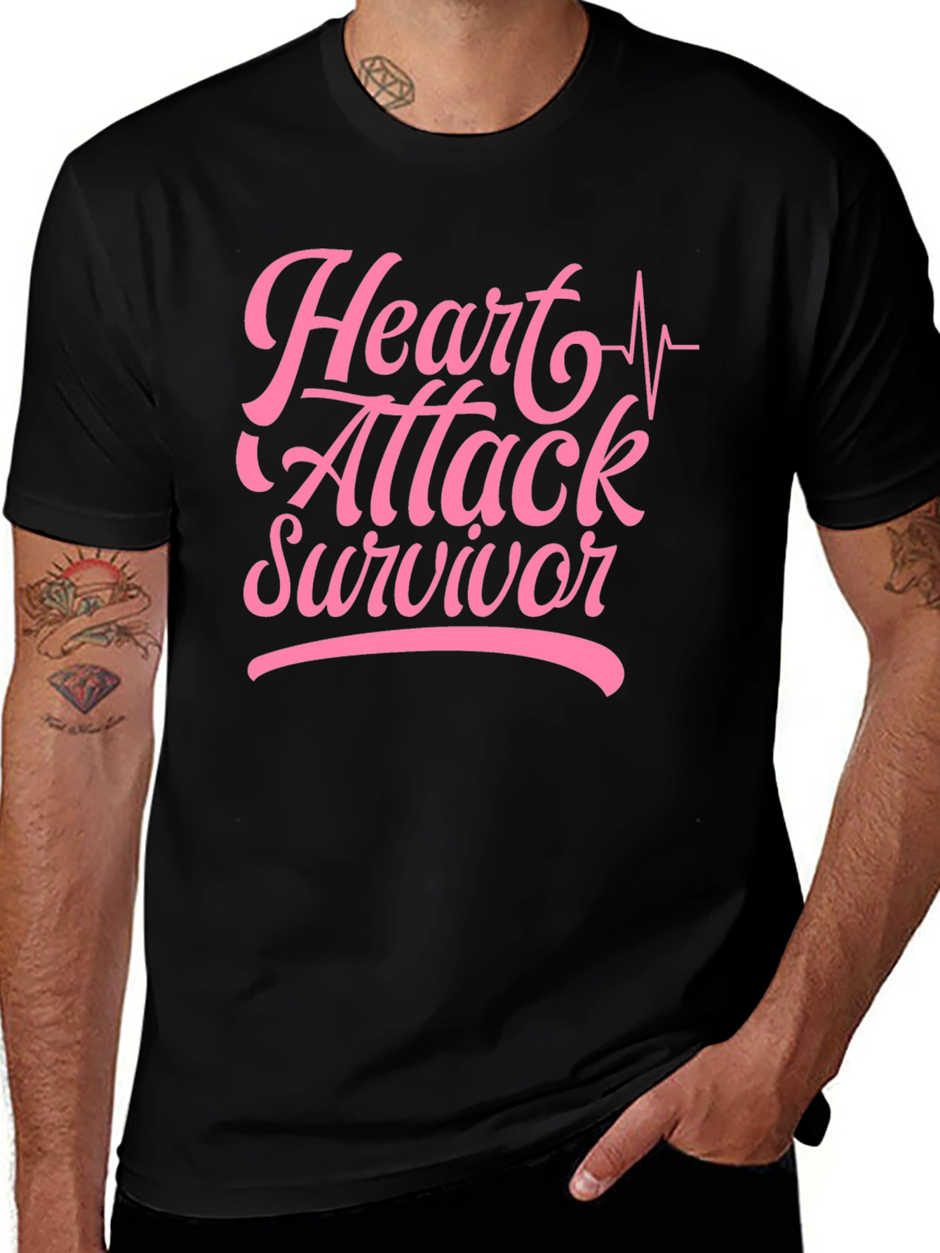 Variant 24 of Heart Attack Survivor Graphic Tee