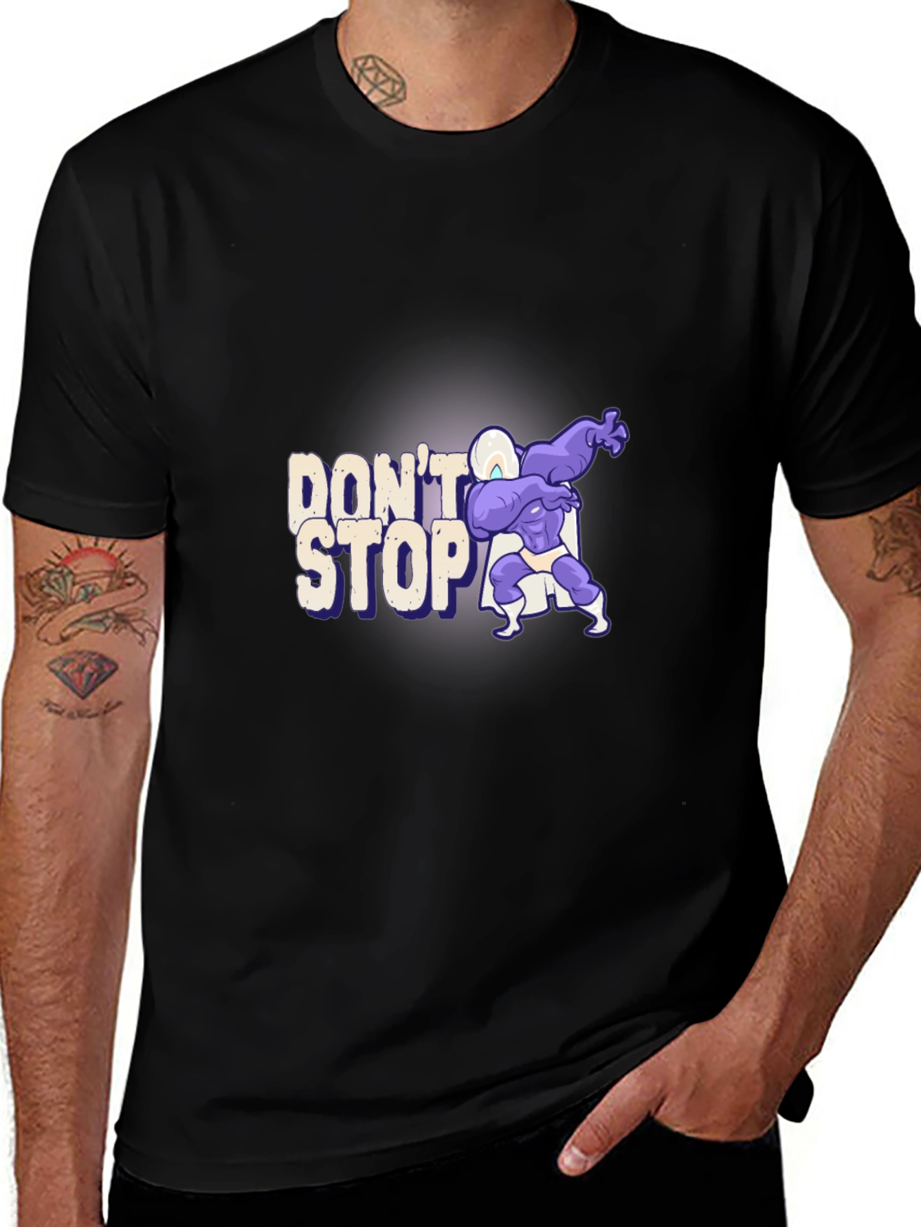 Don't Stop Graphic Tee - Black