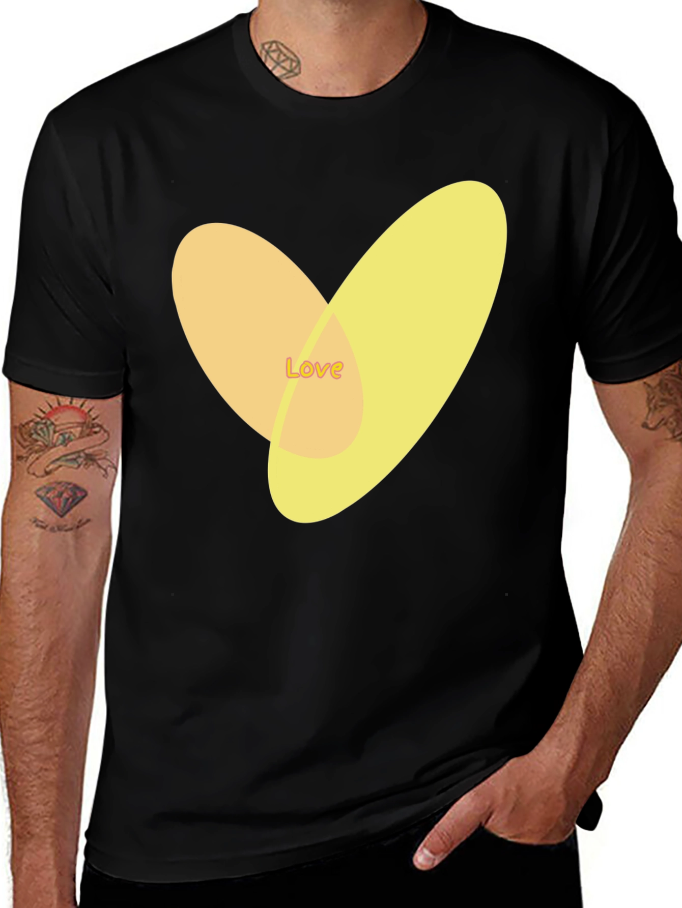 Variant 24 of Love Heart Graphic Tee - Stylish Casual Top