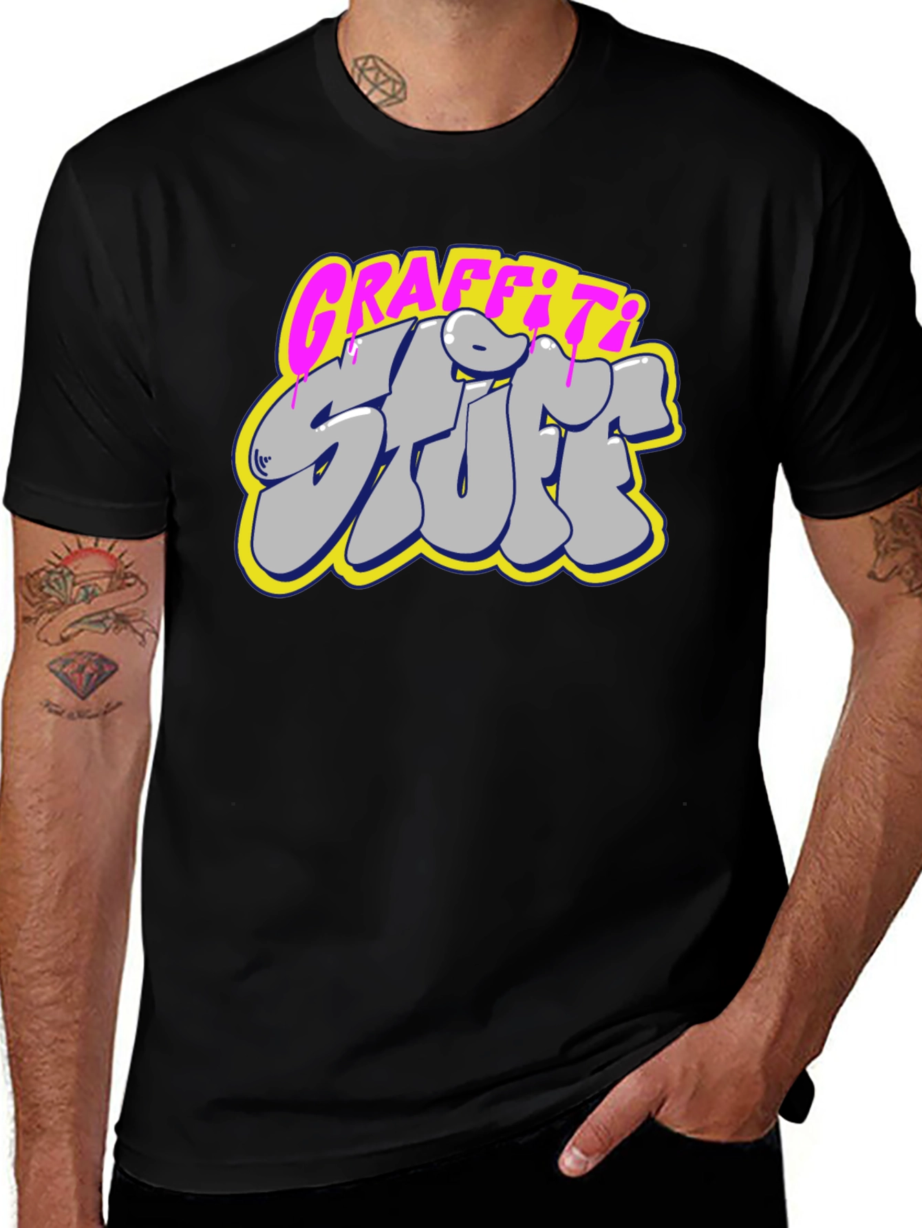 Variant 28 of Graffiti Stuff Tee - Cool Graphic Print
