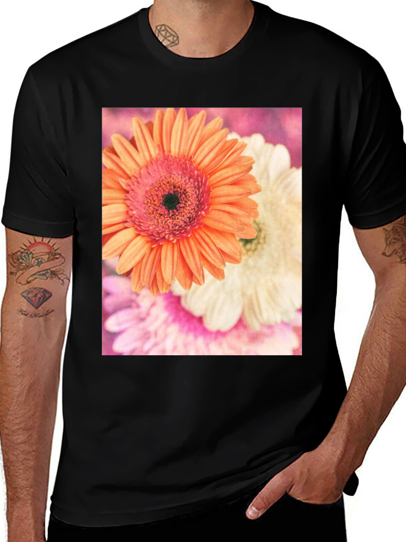Variant 12 of Floral Print Crew Neck T-Shirt