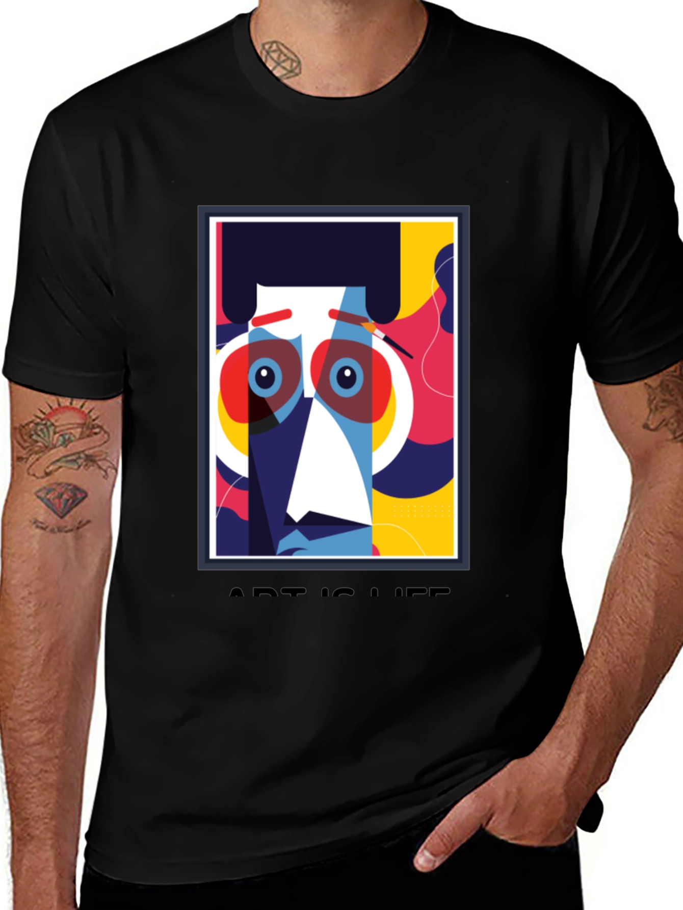 Variant 10 of Art Is Life Graphic Tee - Modern Art T-Shirt