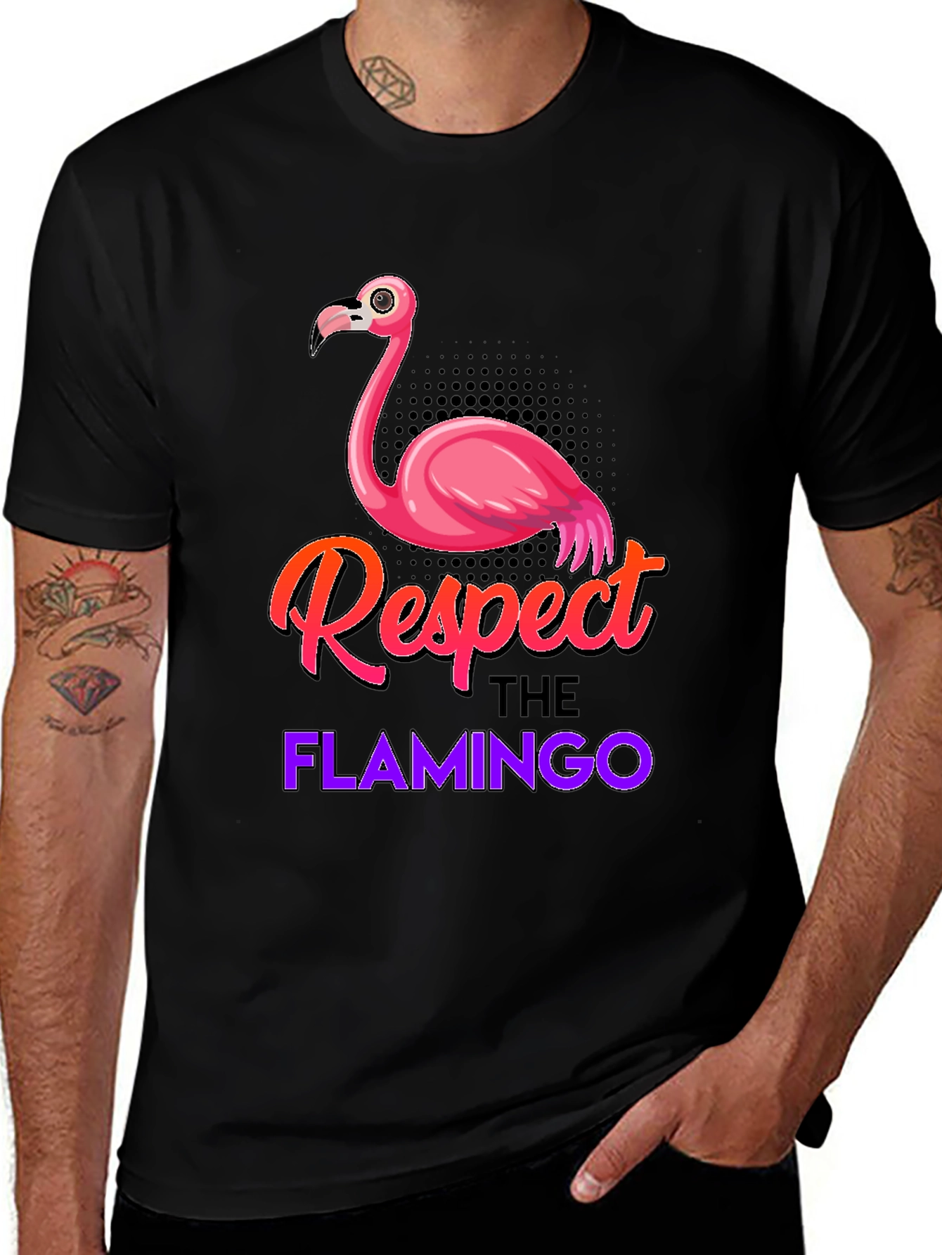 Variant 7 of Respect the Flamingo Graphic Tee