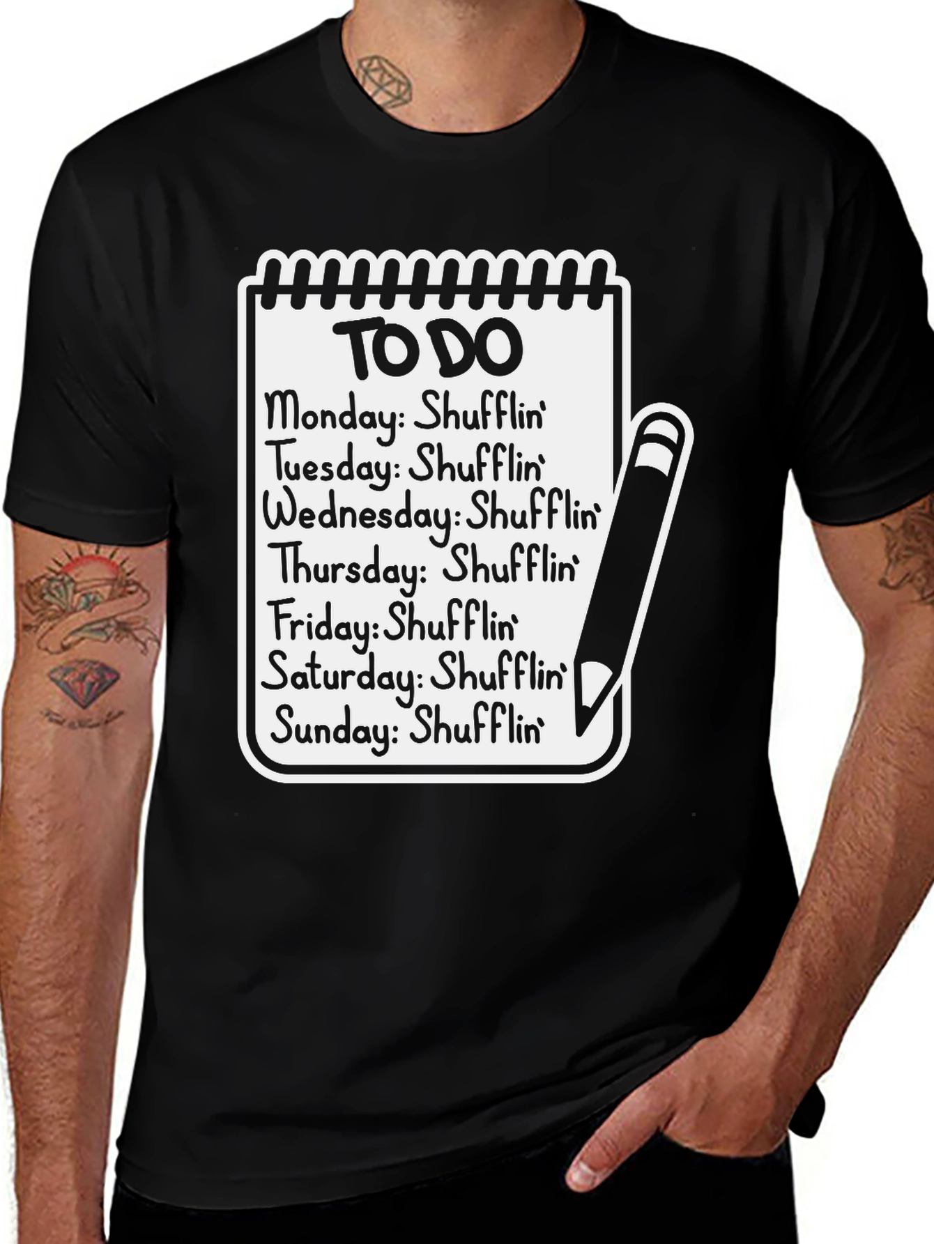 Variant 22 of Shufflin' All Week T-Shirt Funny Dance Tee