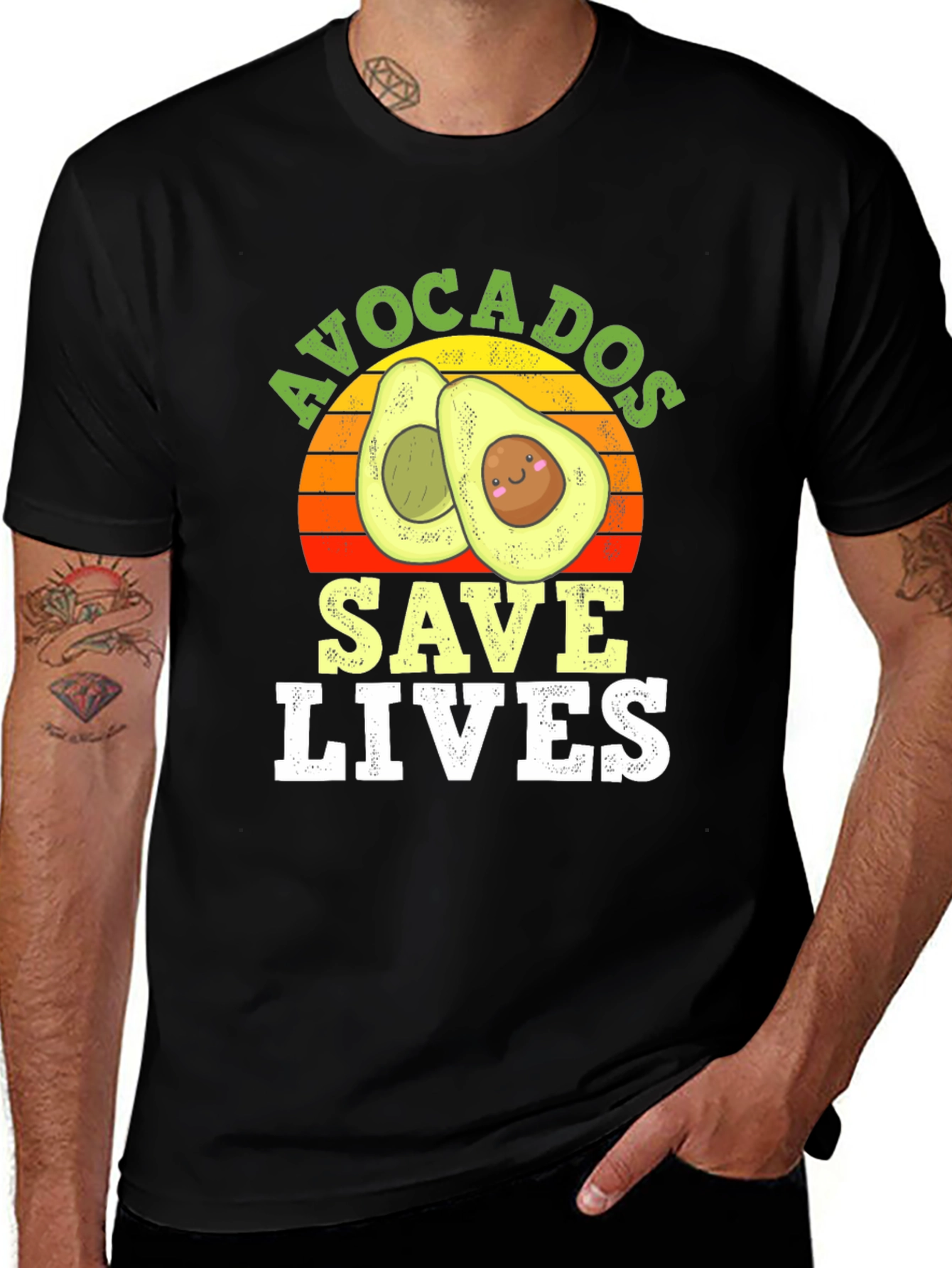 Variant 19 of Avocados Save Lives Graphic Tee