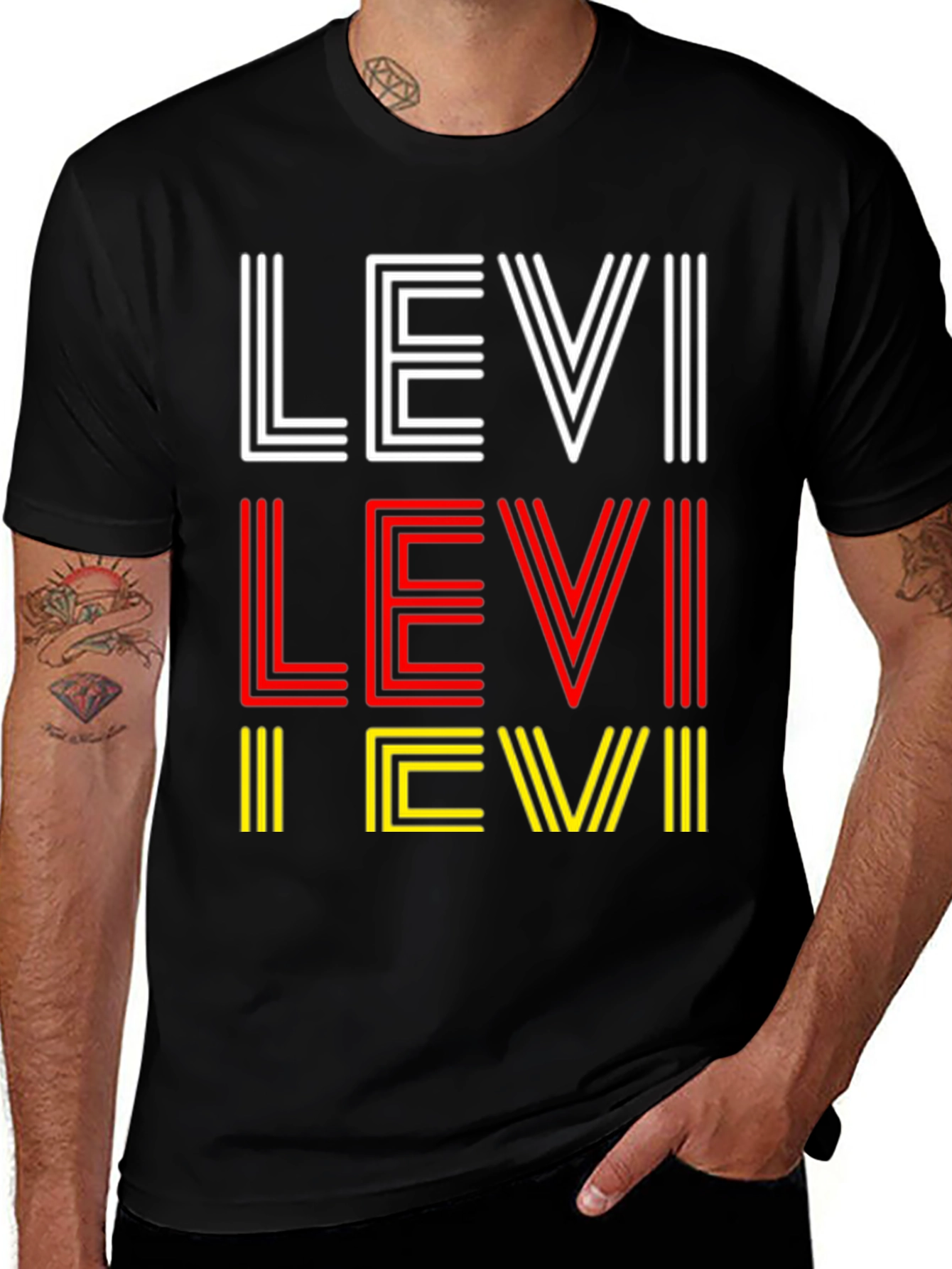 Levi Graphic Tee - Retro Style, Soft Cotton