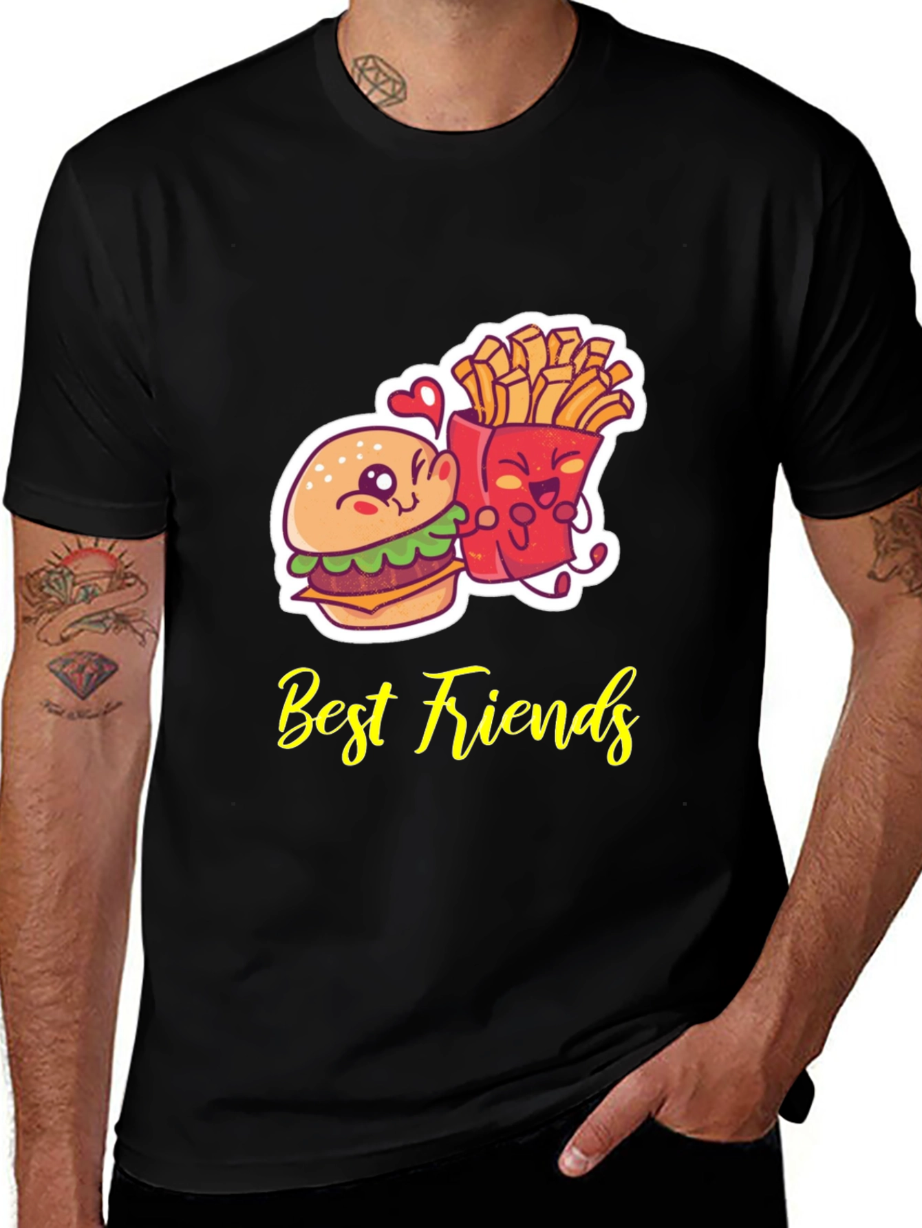 Variant 25 of Best Friends Burger & Fries Graphic Tee