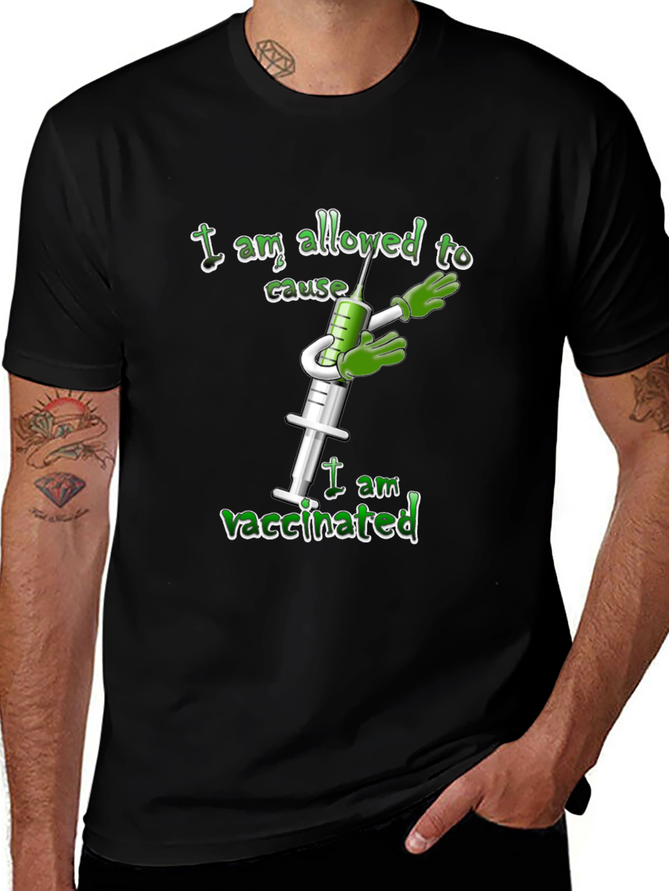 Variant 27 of Vaccinated Humor T-Shirt