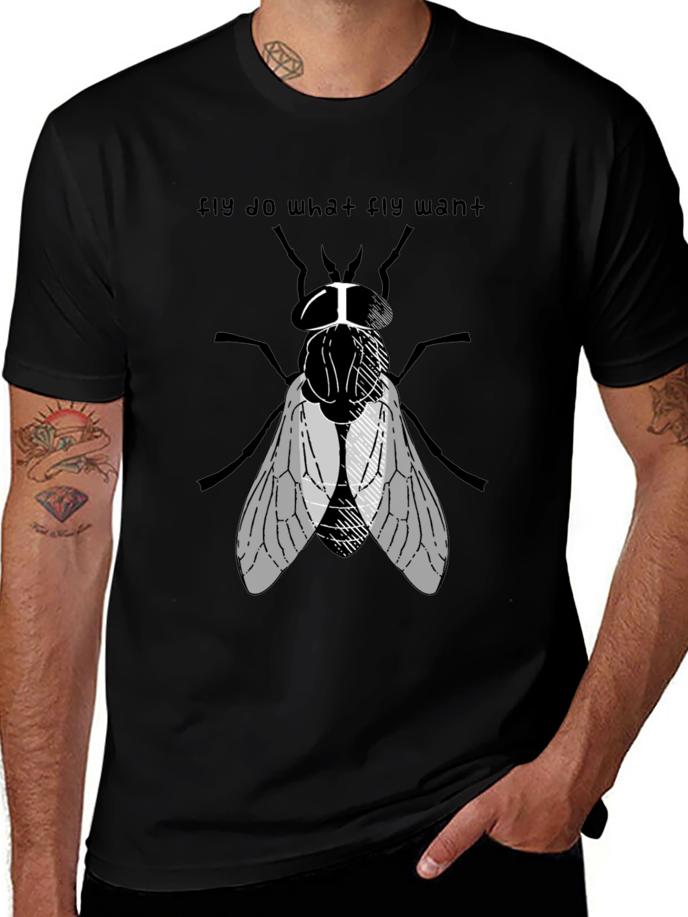 Variant 16 of Fly Do What Fly Want Graphic Tee