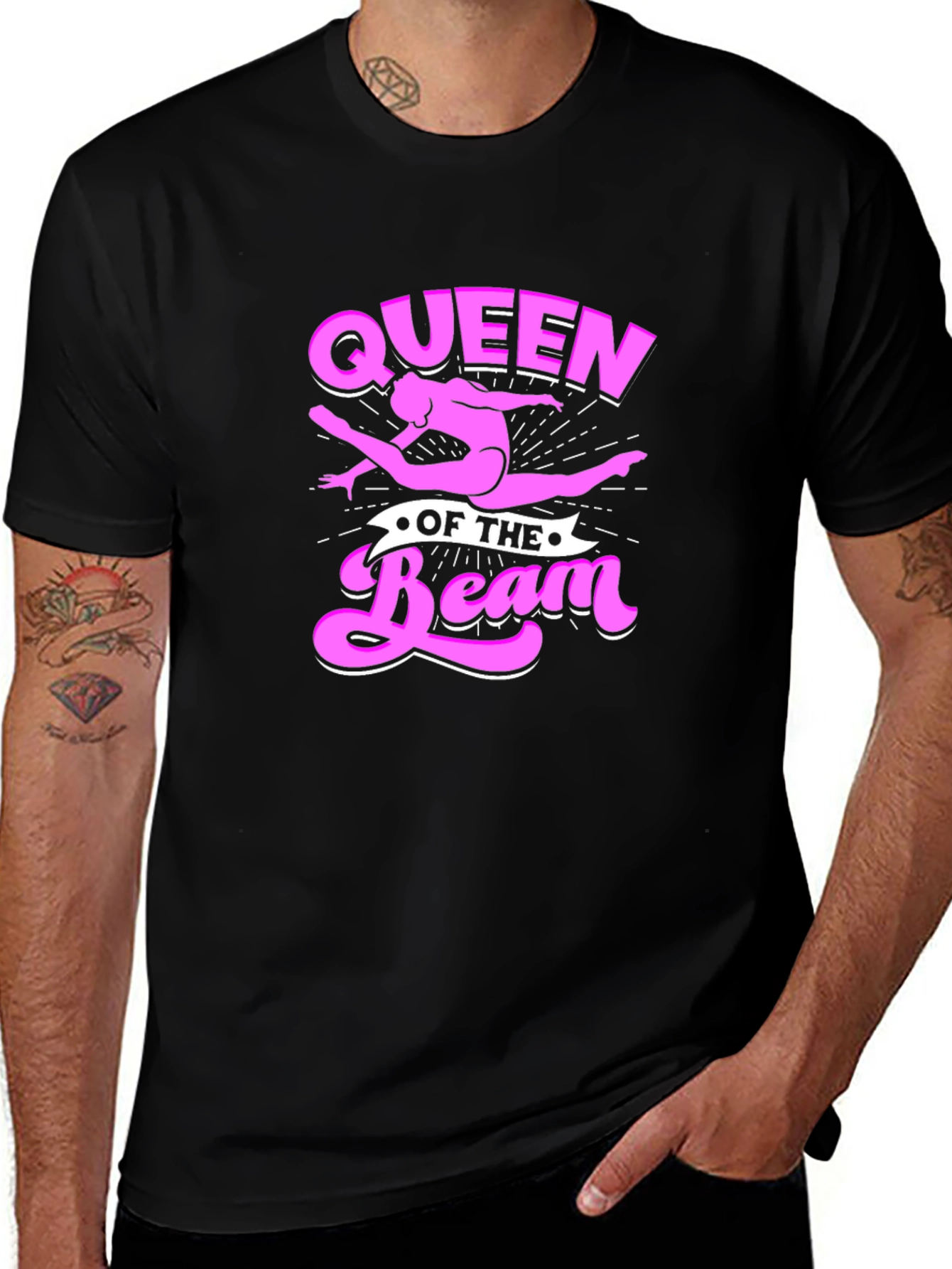 Variant 23 of Queen of the Beam Gymnastics T-Shirt