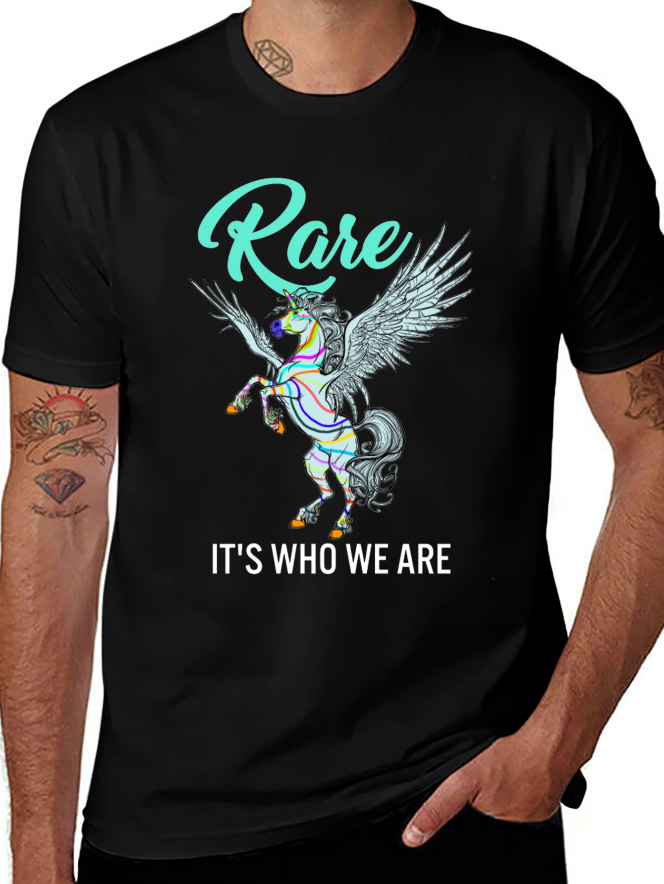 Variant 6 of Rare Unicorn Graphic T-Shirt