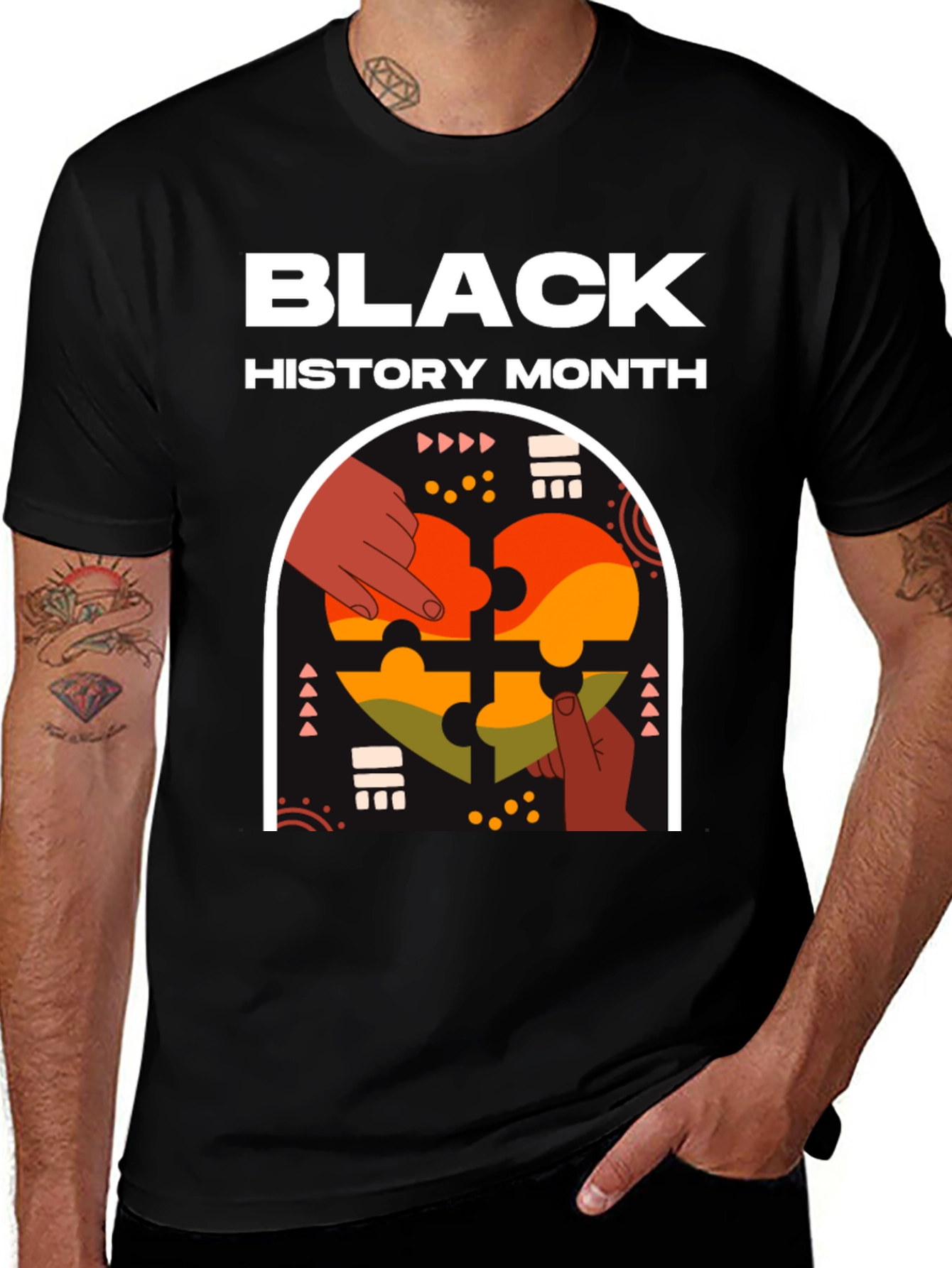 Black History Month Puzzle T-Shirt