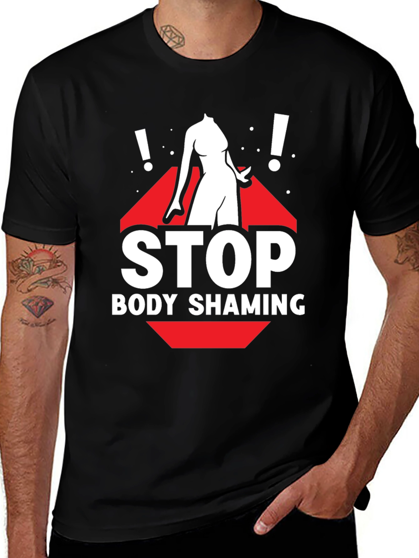 Variant 23 of Stop Body Shaming Graphic Tee