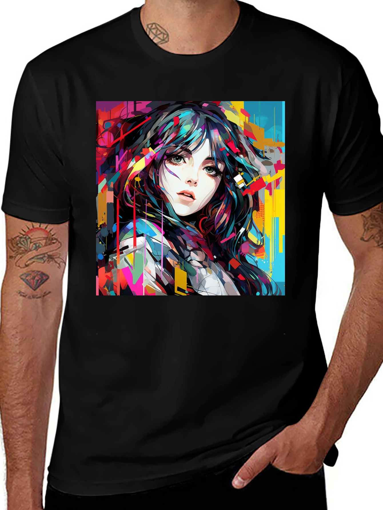 Variant 24 of Artistic Woman Graphic Tee - Bold Style