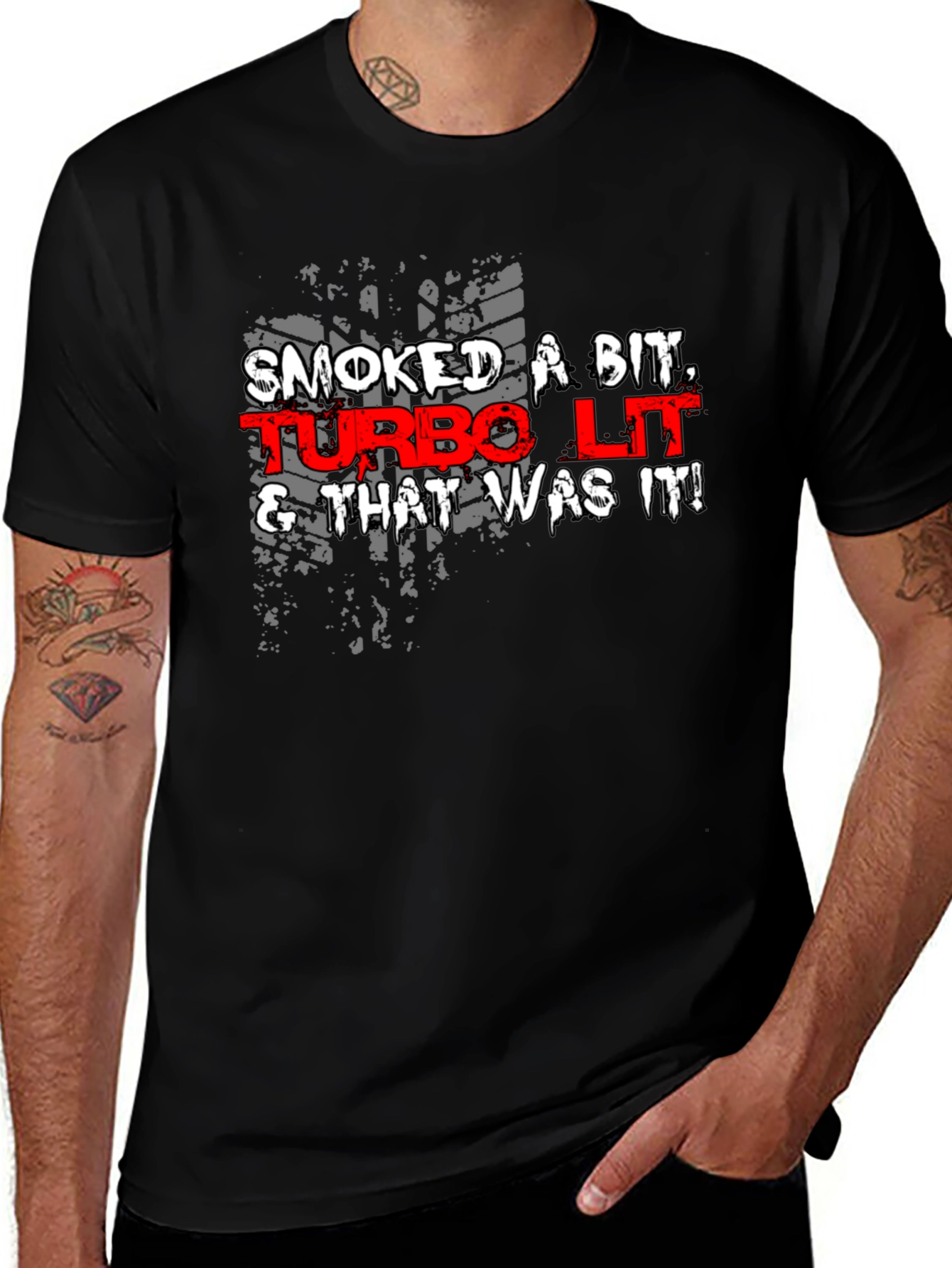 Variant 11 of Turbo Lit Graphic Tee - Smoked A Bit T-Shirt