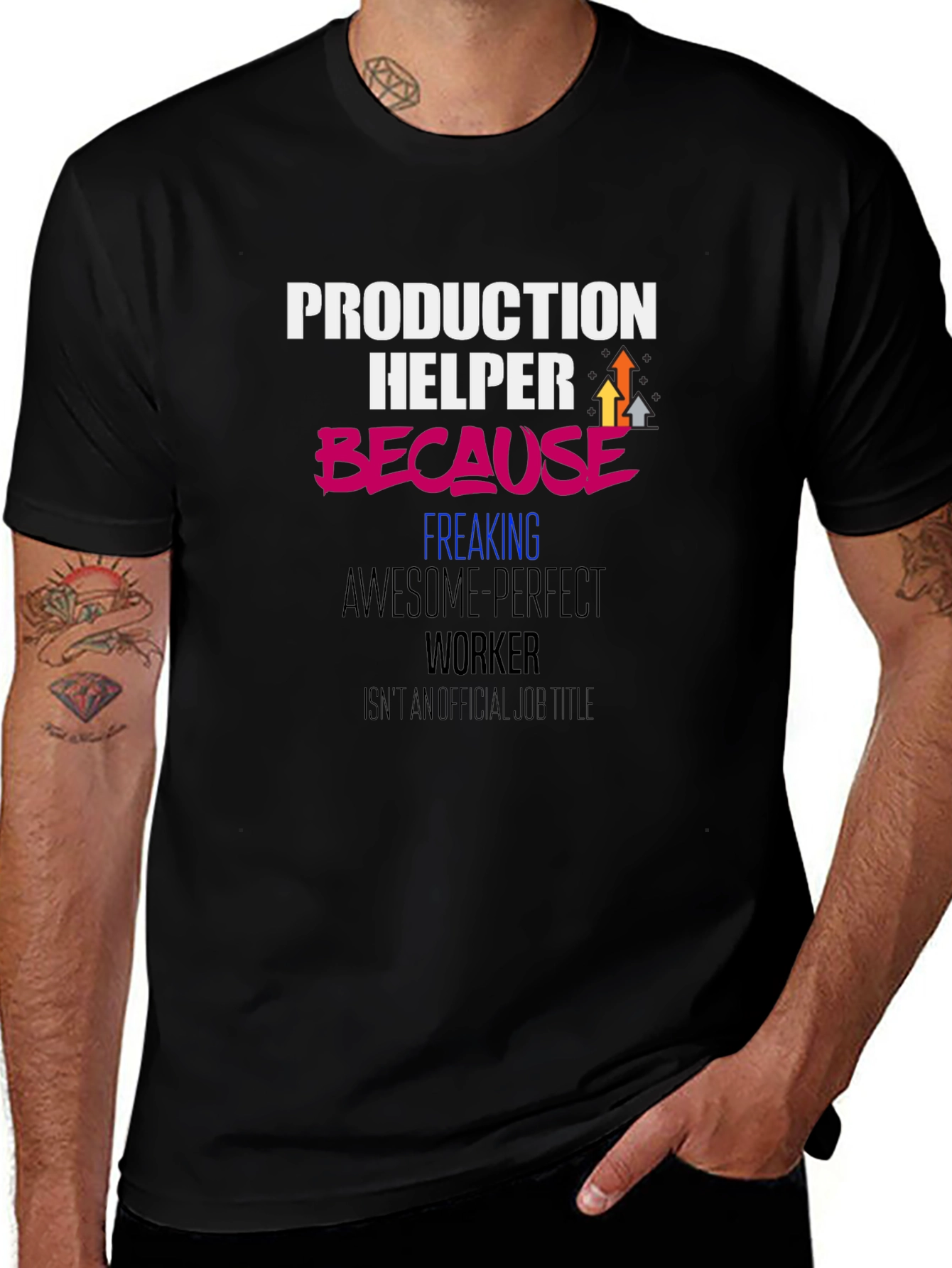 Variant 5 of Production Helper Funny Graphic T-Shirt