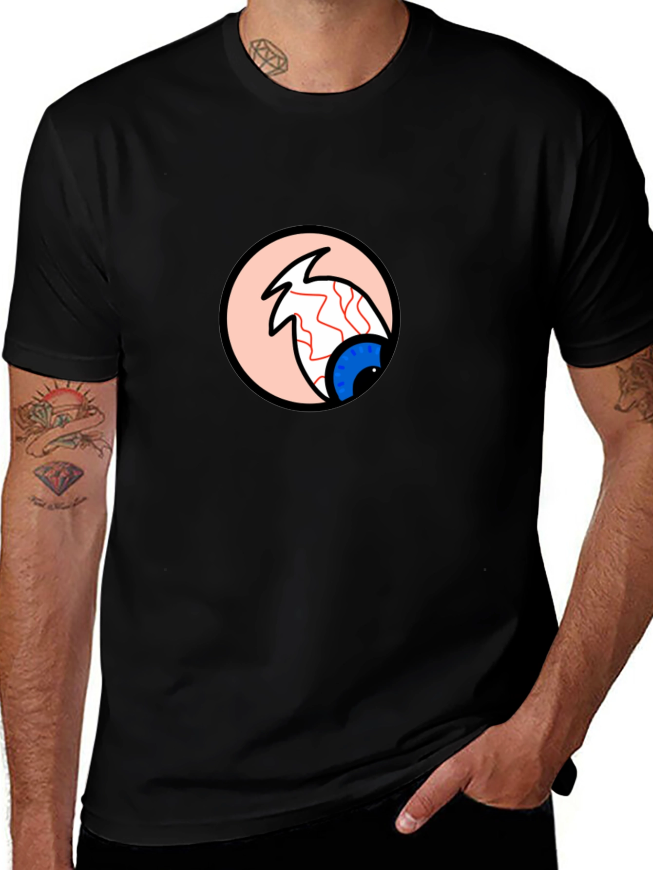Variant 13 of Eye Graphic Tee - Unique Cartoon Eye Design T-Shirt