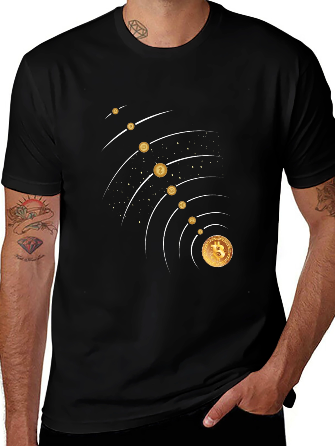 Variant 23 of Bitcoin Evolution Black T-Shirt