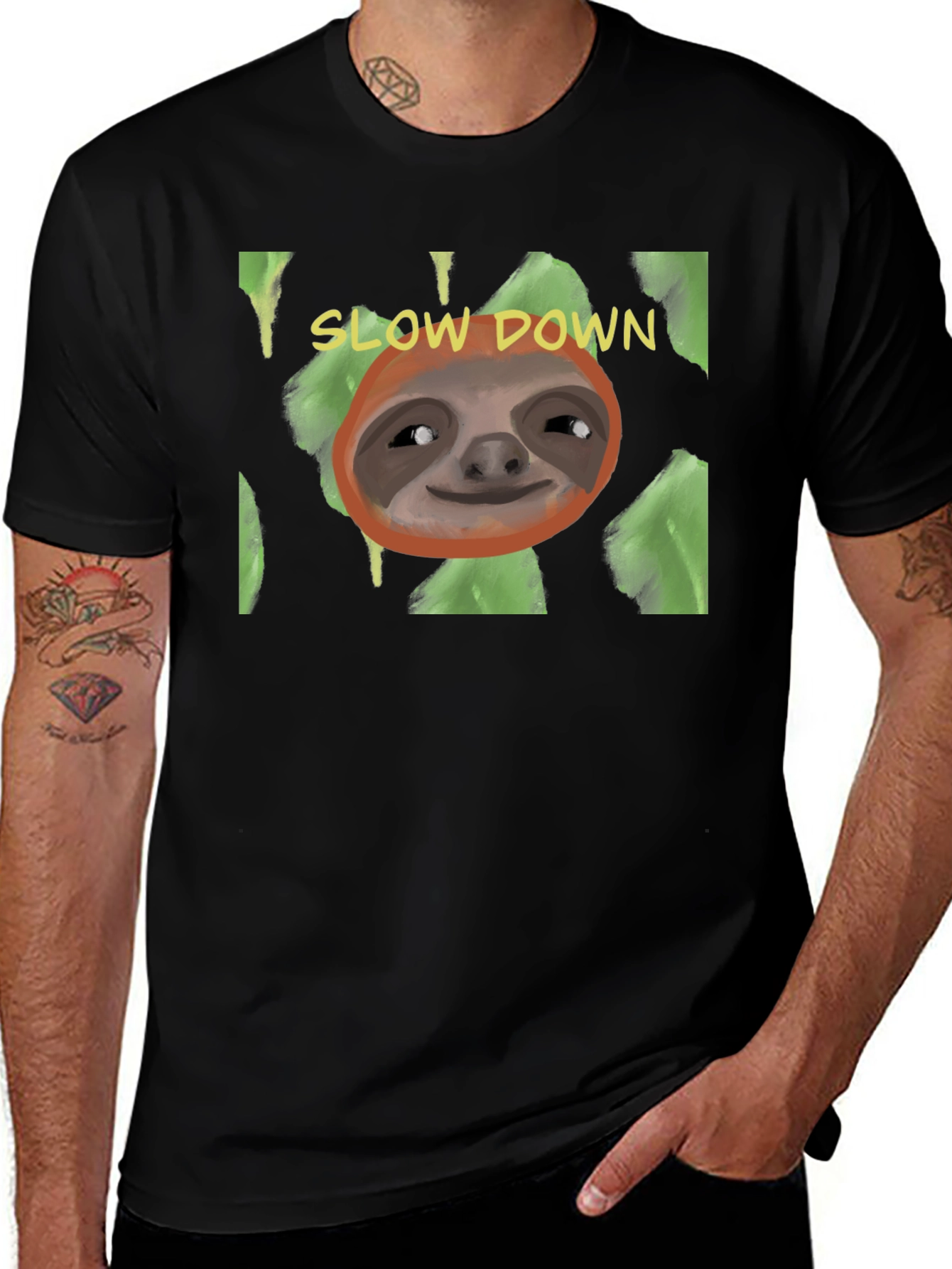 Slow Down Sloth T-Shirt - Relaxed Style
