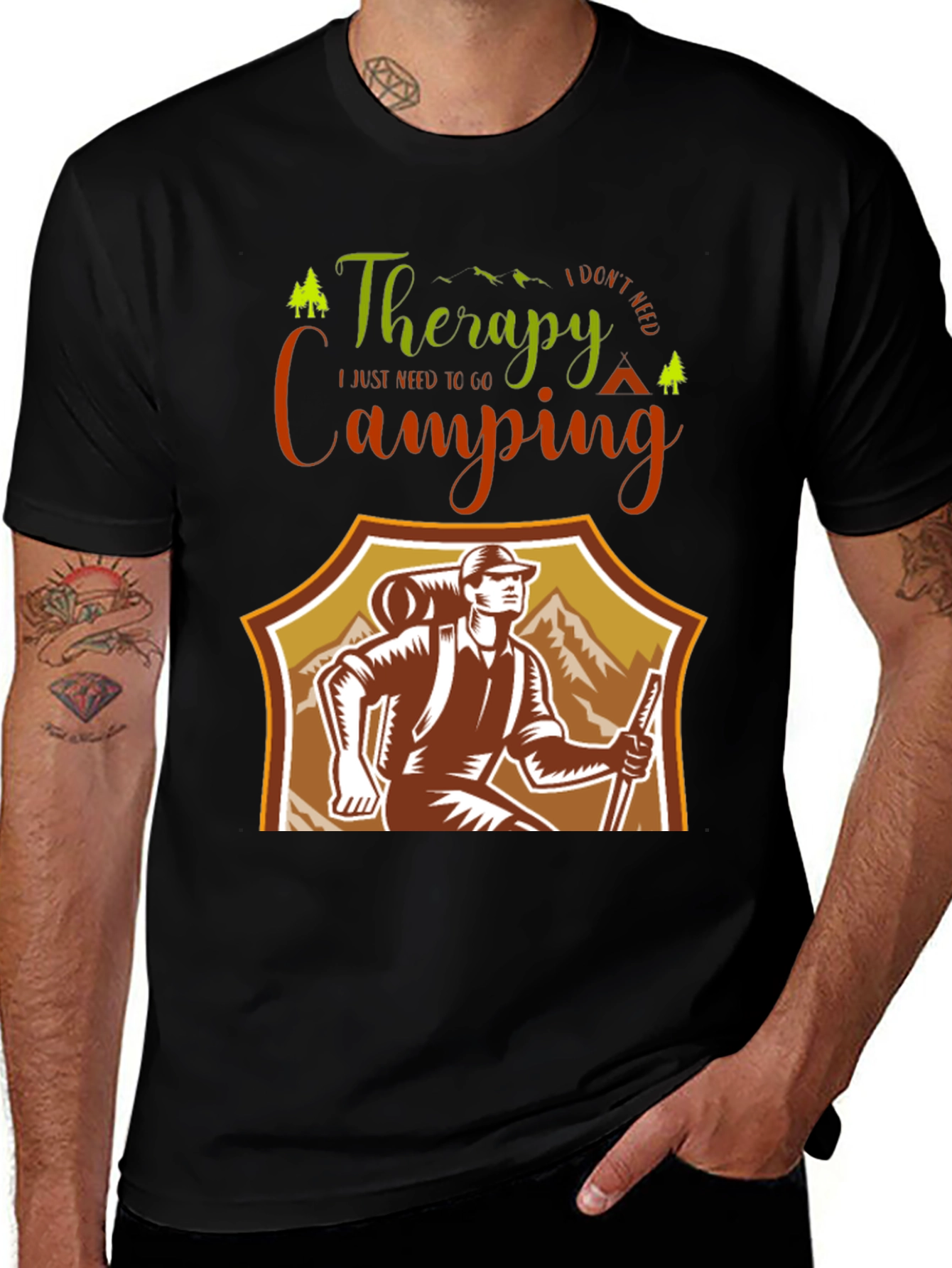 Camping Therapy T-Shirt: Outdoor Adventure Tee