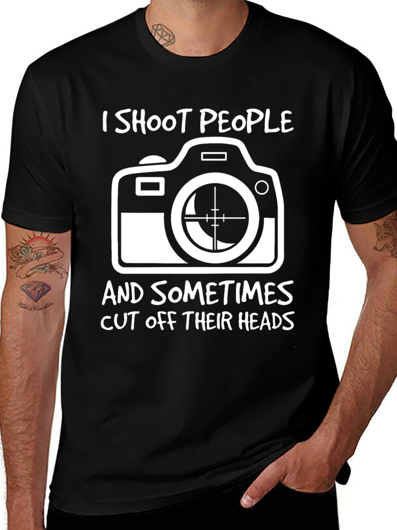 Variant 13 of Photographer Humor T-Shirt - I Shoot People
