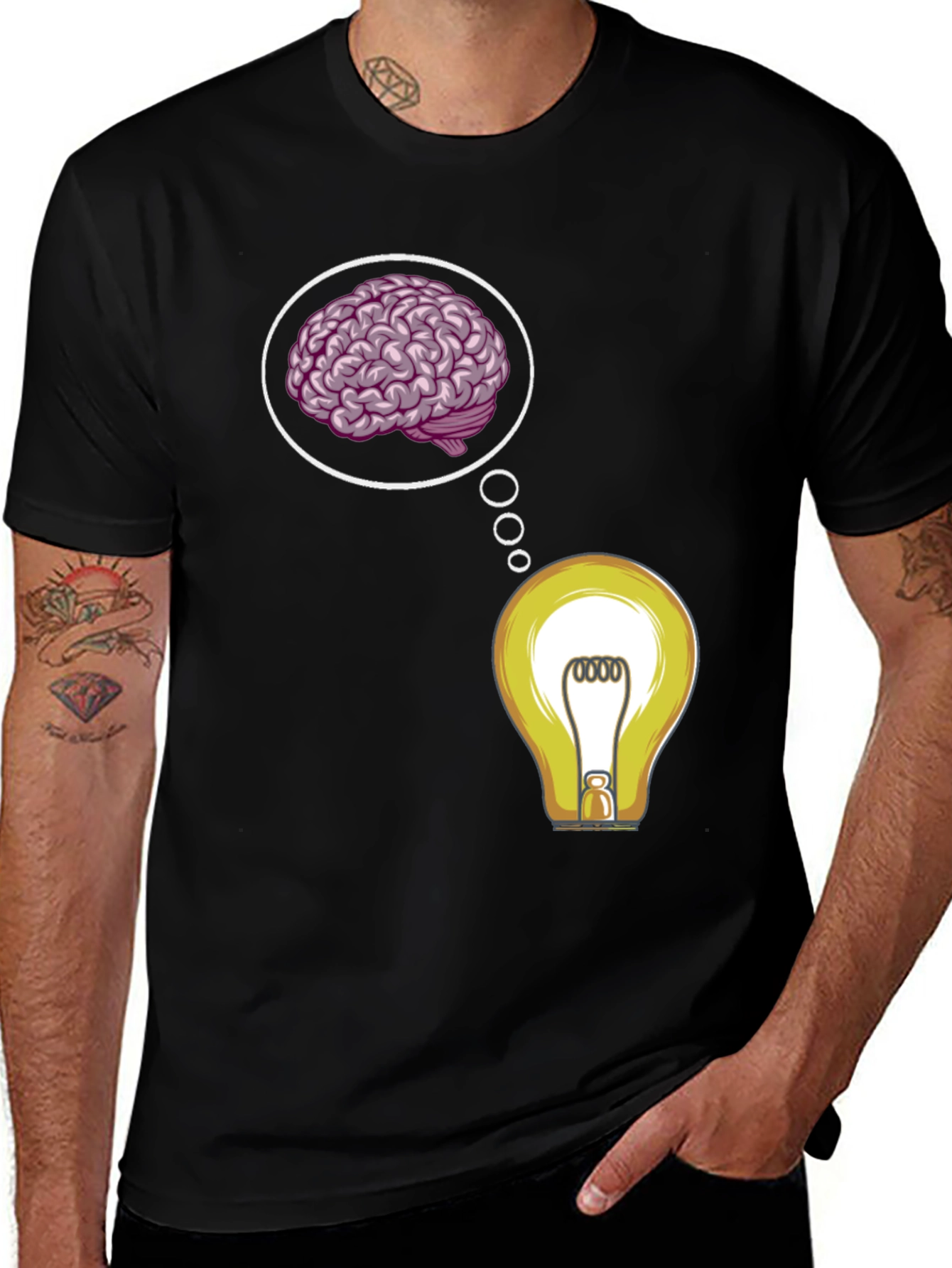Variant 24 of Brainstorming T-Shirt - Idea Lightbulb Tee