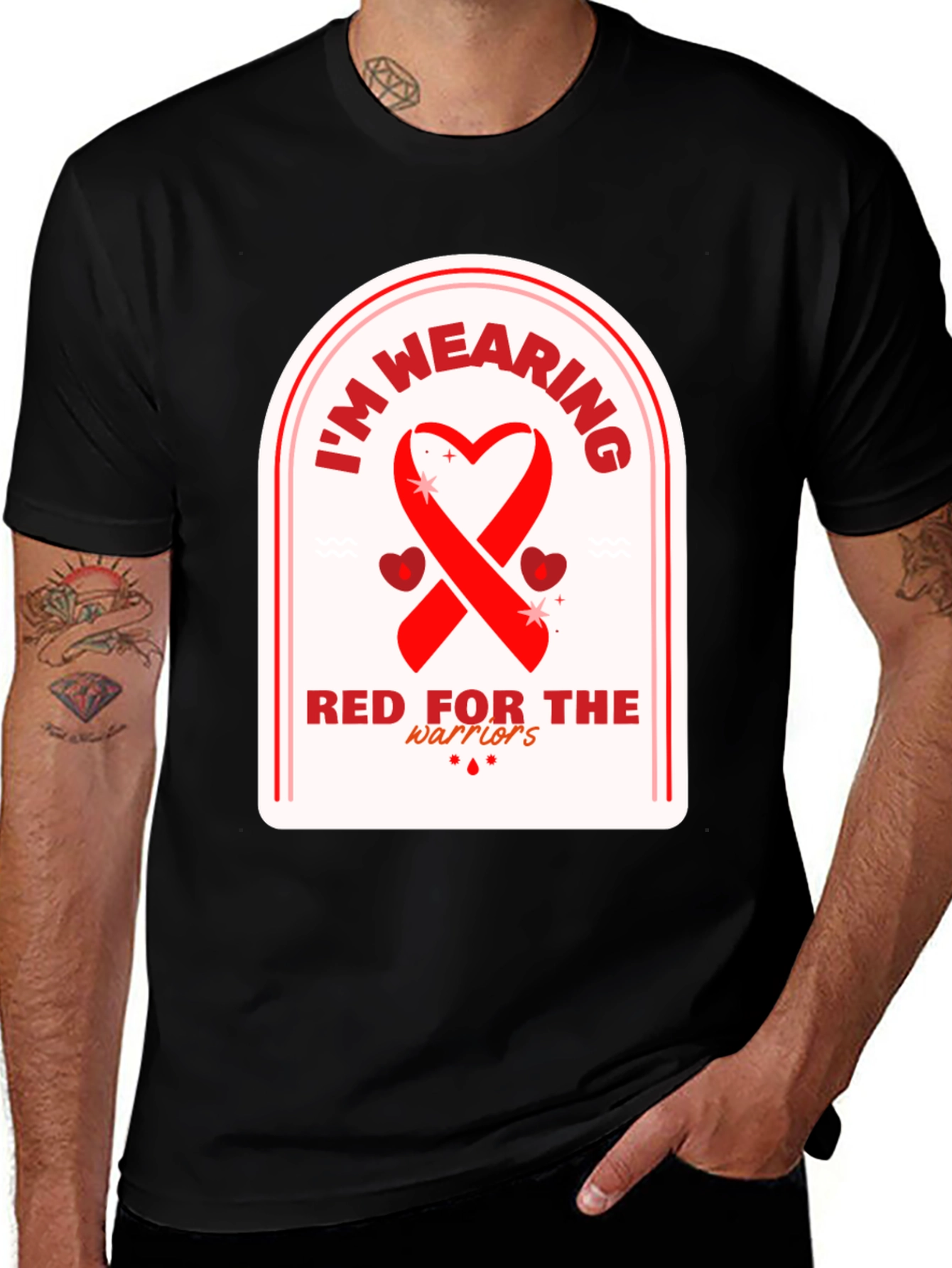 Red for the Warriors Awareness T-Shirt