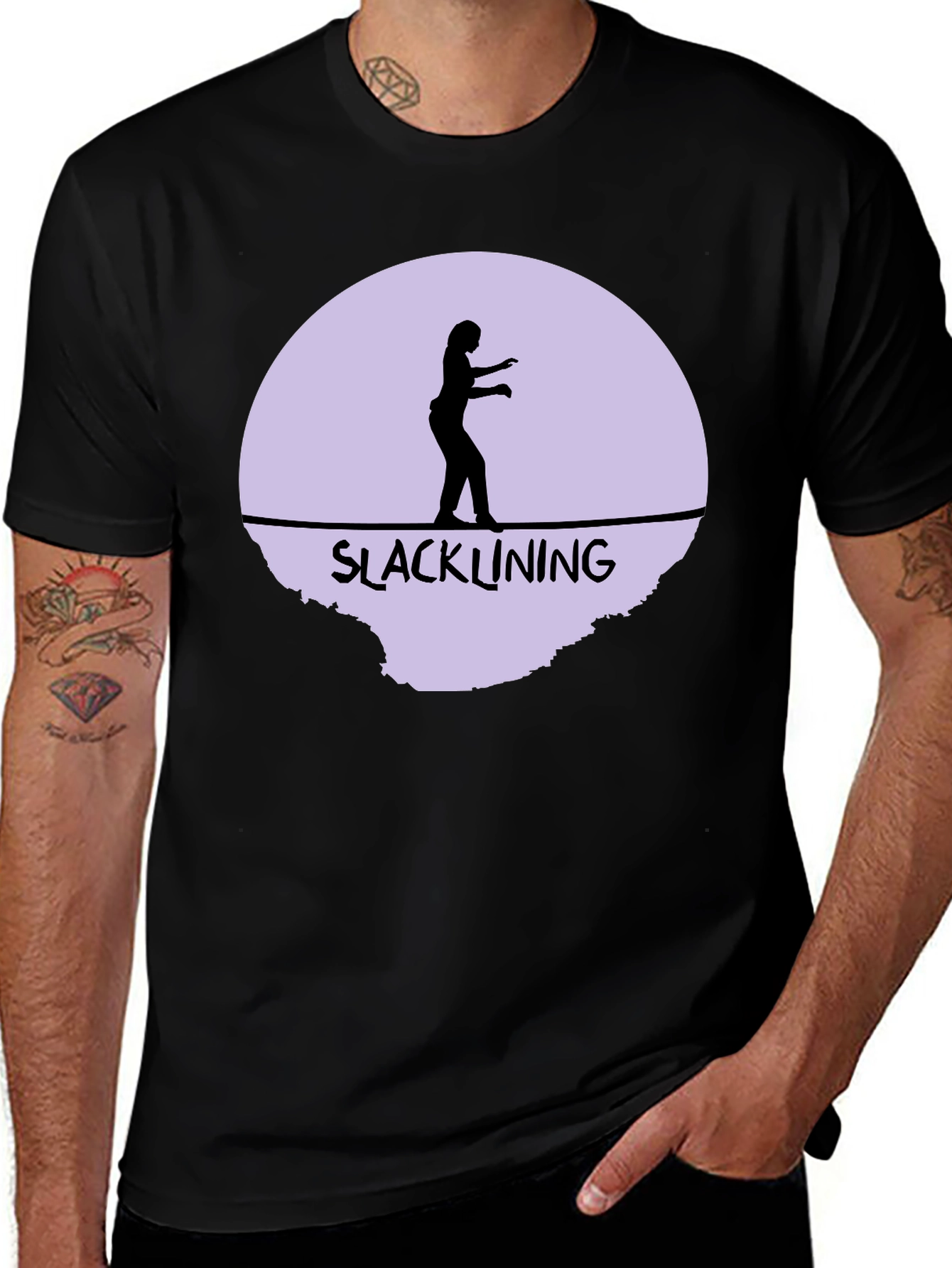 Variant 13 of Slacklining T-Shirt: Balance & Adventure