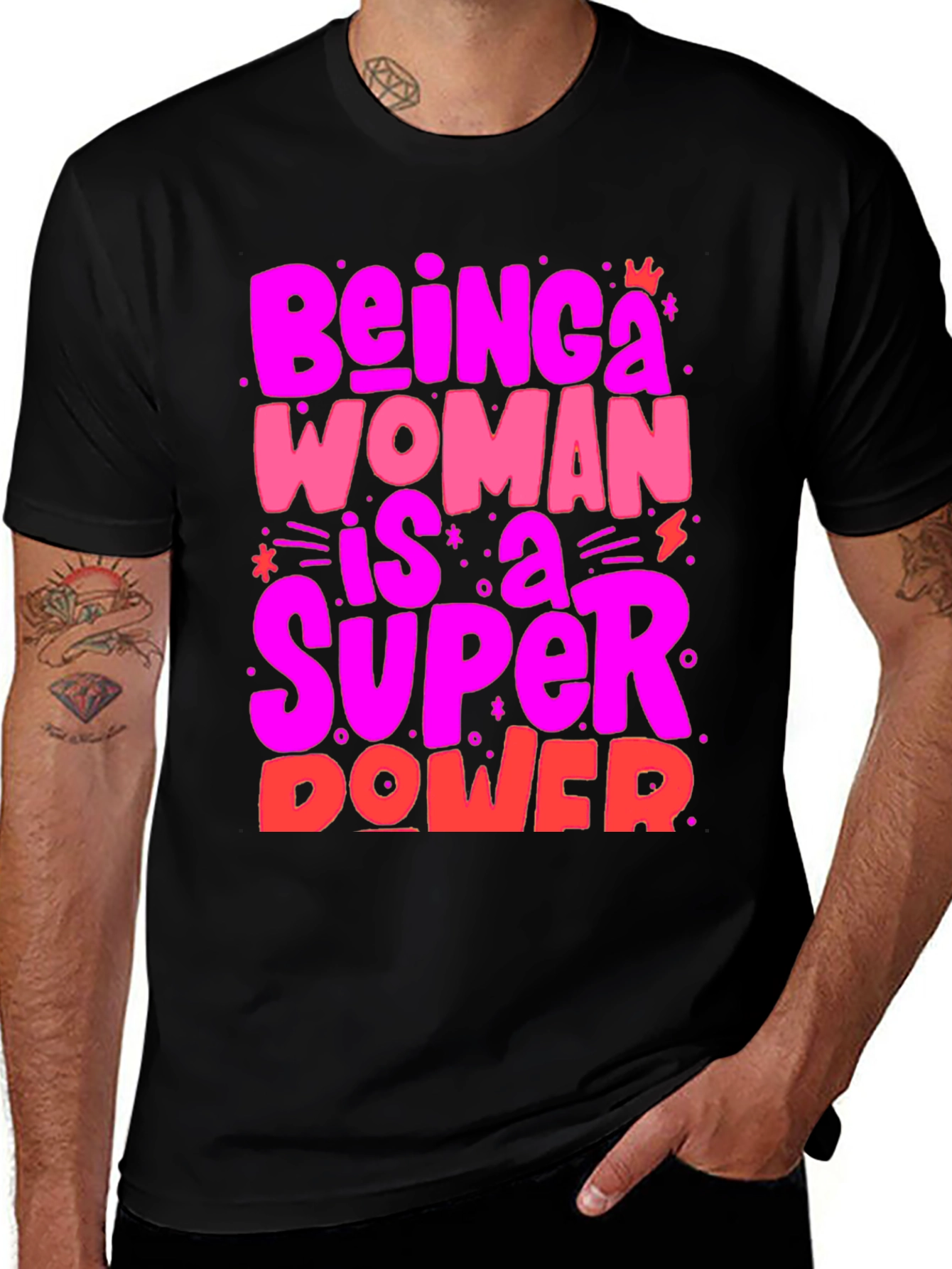 Variant 15 of Feminist 'Being a Woman' Graphic Tee