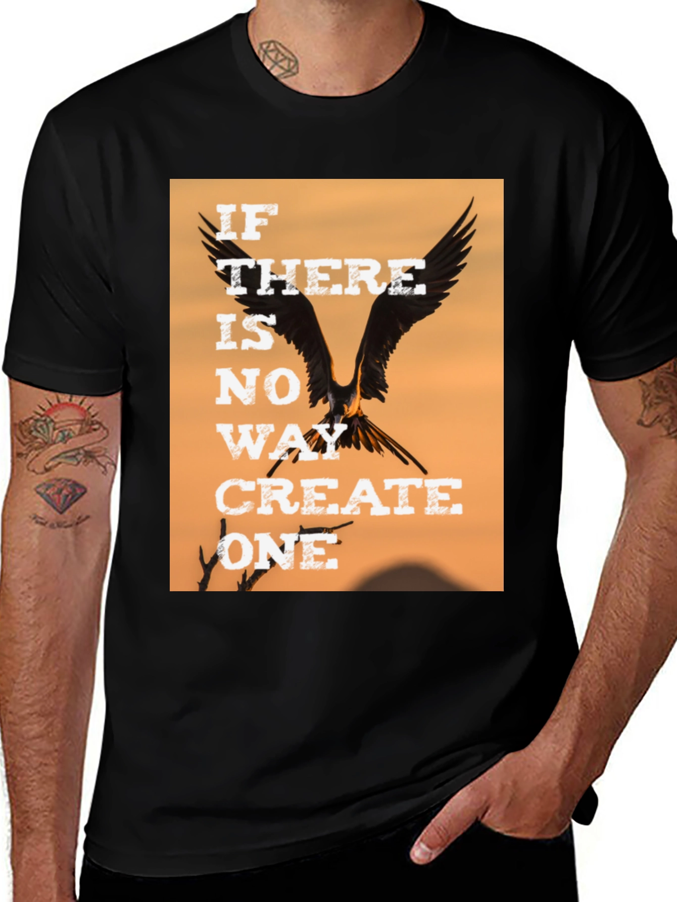 Variant 18 of Motivational Graphic Tee - Bird of Prey