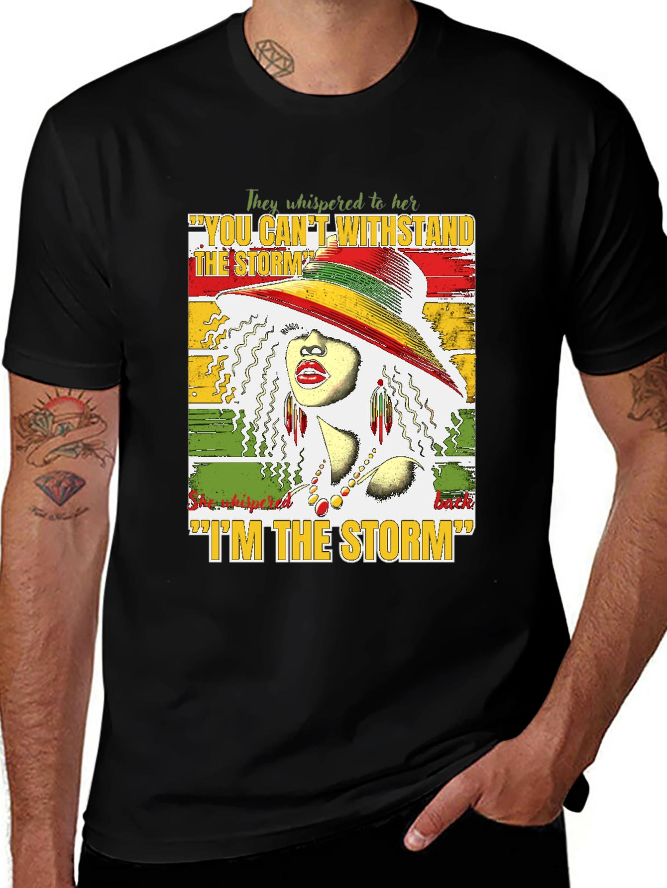 Variant 10 of Empowered Woman T-Shirt: I Am the Storm