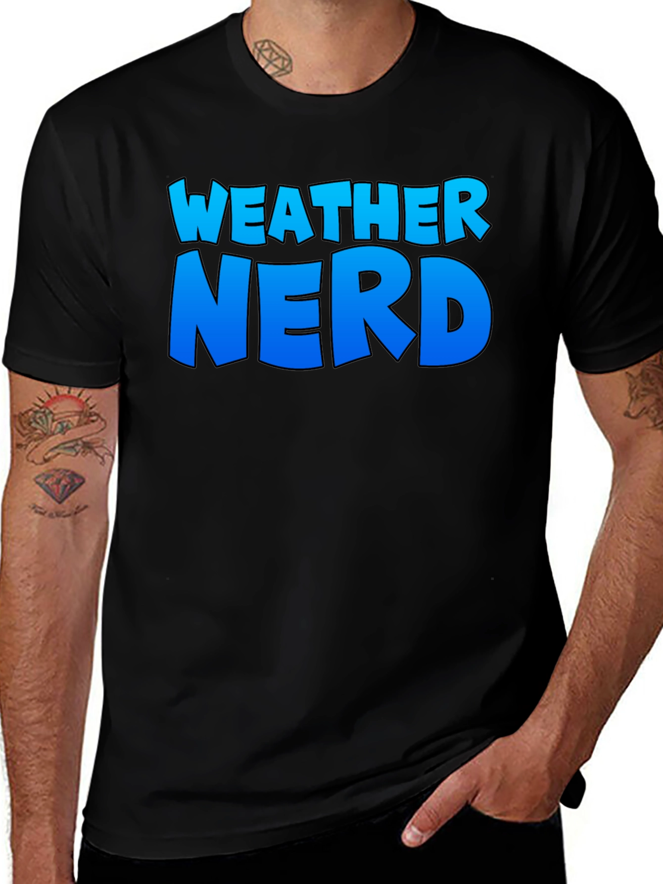 Weather Nerd T-Shirt - Comfortable Black Tee