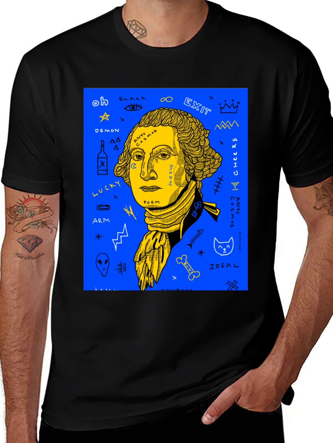 Variant 27 of George Washington Anti Cosmos Graphic Tee