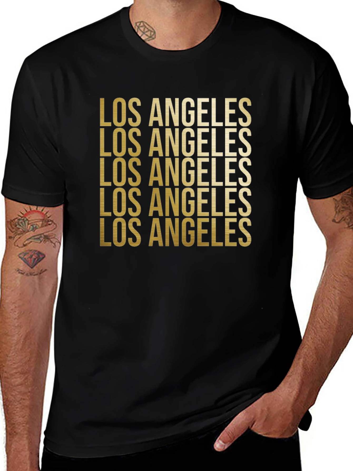 Variant 19 of Los Angeles Graphic Print Crew Neck Tee