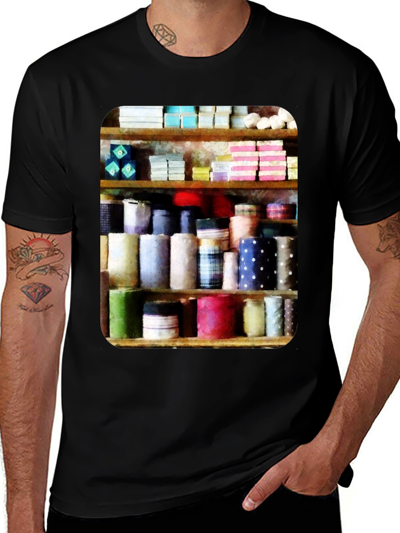 Variant 9 of Shelf Spools Men's Graphic T-Shirt