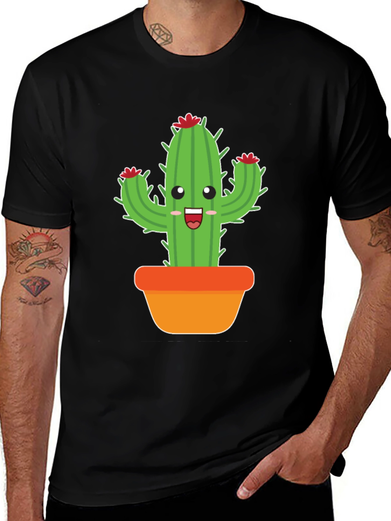 Cactus Graphic Tee - Trendy Plant Lover Shirt