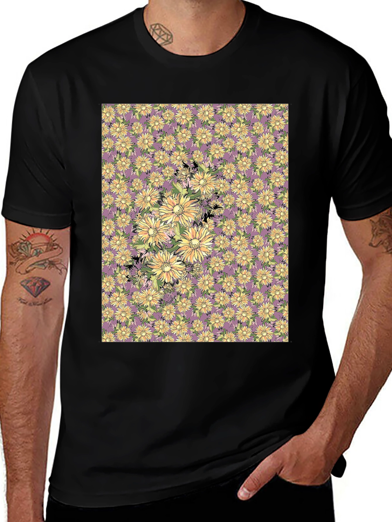 Variant 28 of Floral Patterned T-Shirt