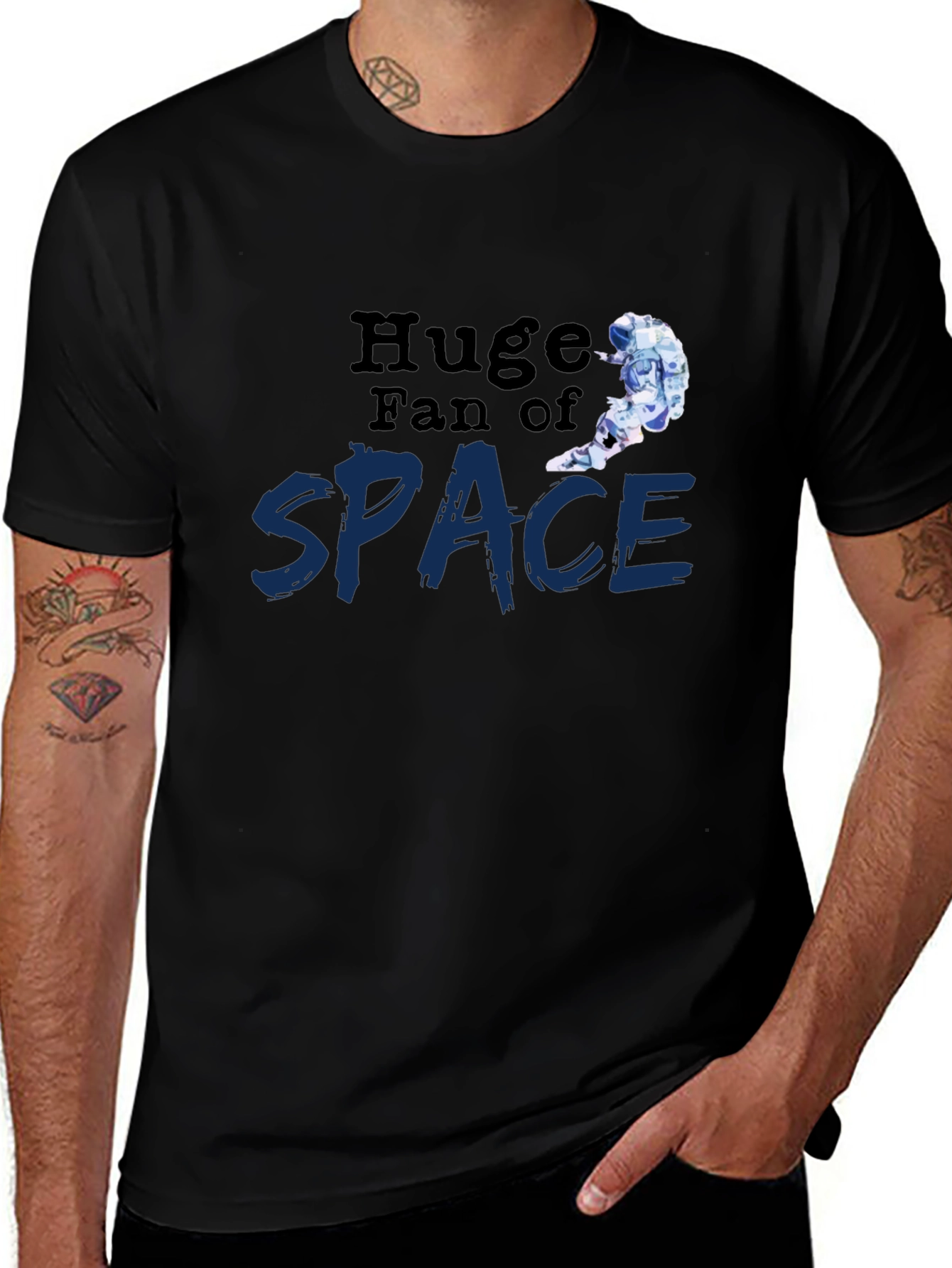 Variant 25 of Huge Fan of Space Graphic T-Shirt