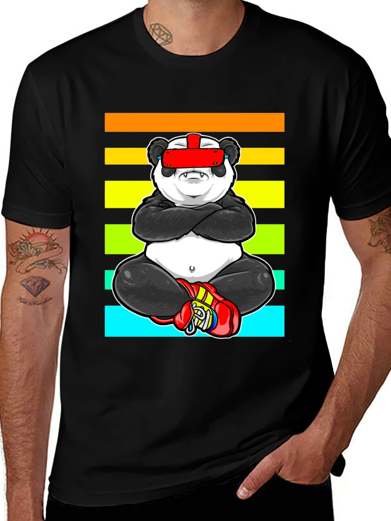 Variant 9 of Panda Boxer T-Shirt - VR Ready