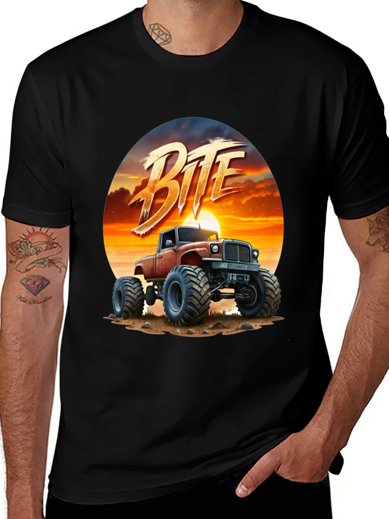Monster Truck T-Shirt - Bite Design