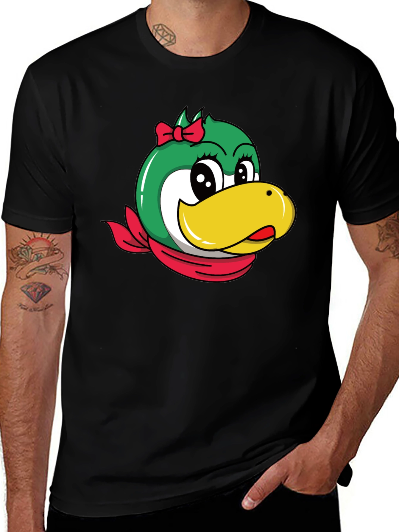 Variant 27 of Cartoon Duck Head Graphic T-Shirt