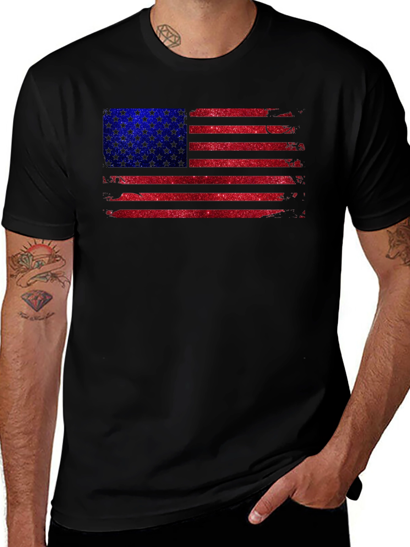 American Flag Graphic T-Shirt