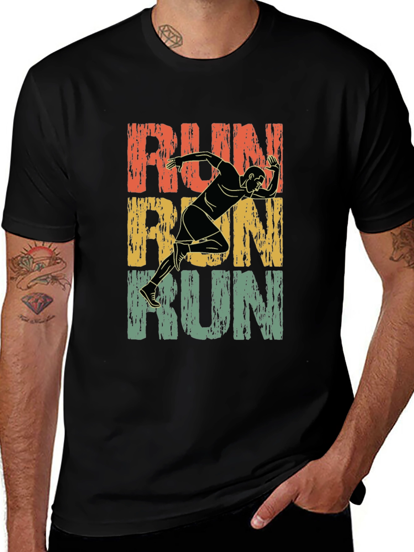 Variant 10 of Retro Runner Graphic T-Shirt