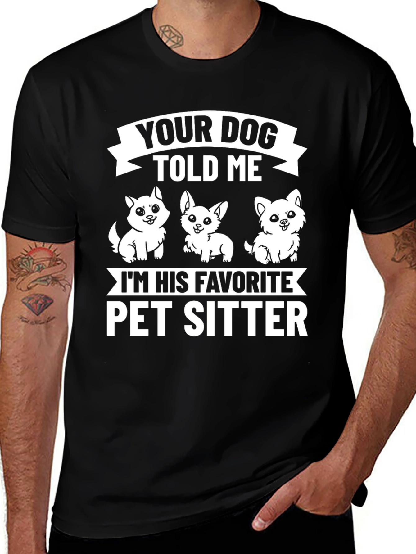 Dog Pet Sitter Graphic T-Shirt