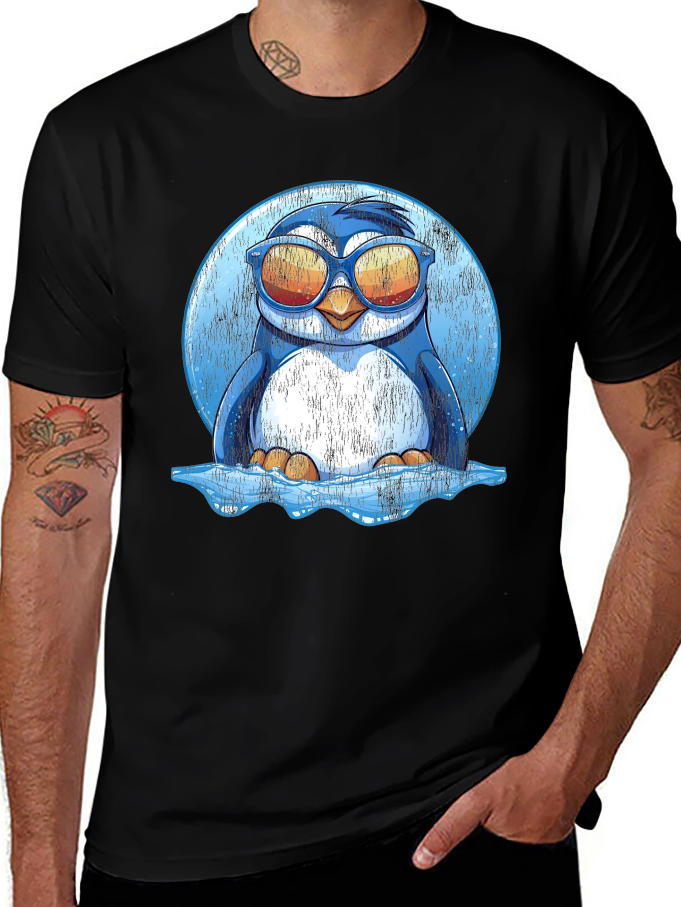 Variant 19 of Cool Penguin Graphic T-Shirt